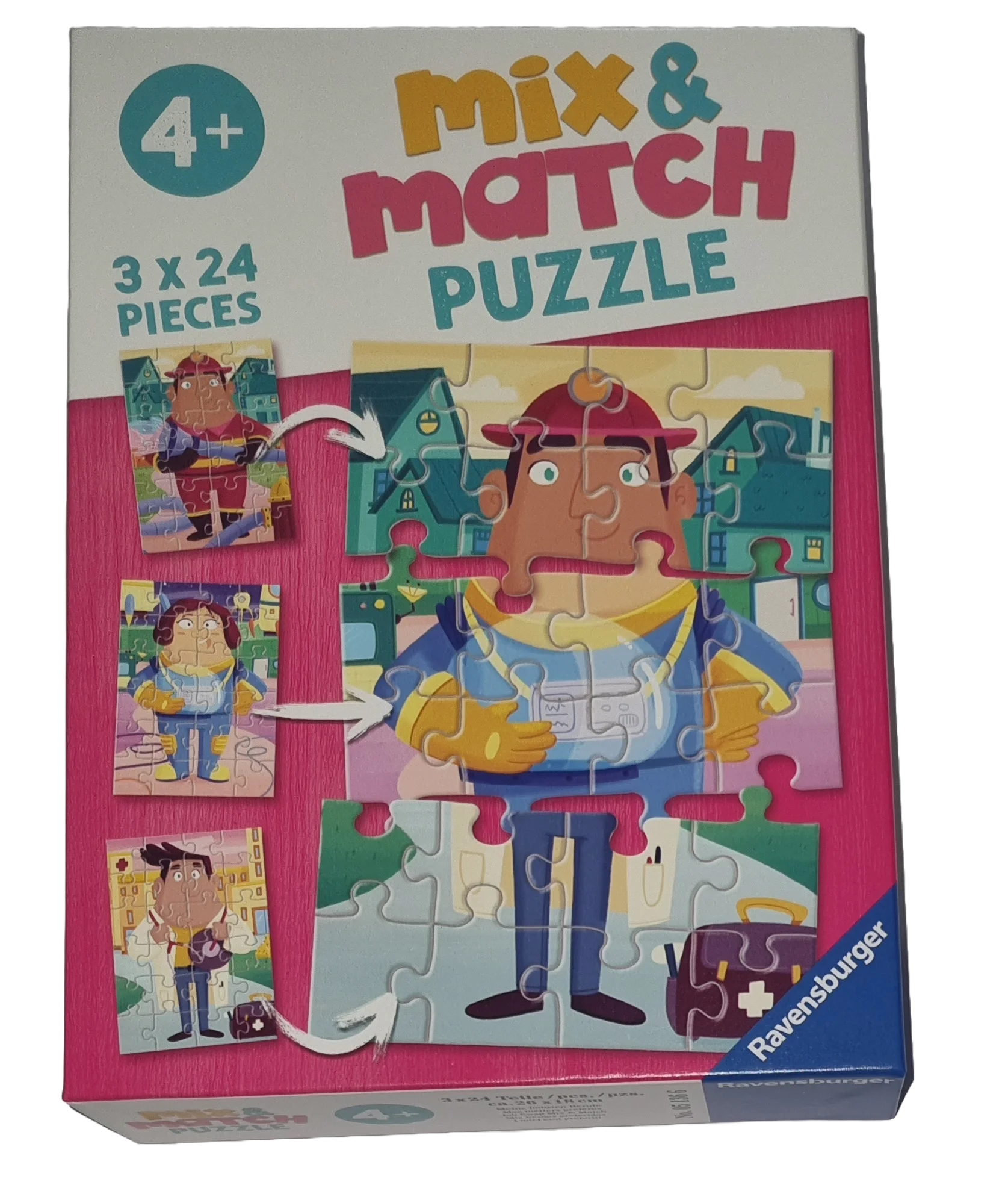 Ravensburger Mix & Match Puzzle 3 x 24 Teile 051366 Meine liebsten Berufe