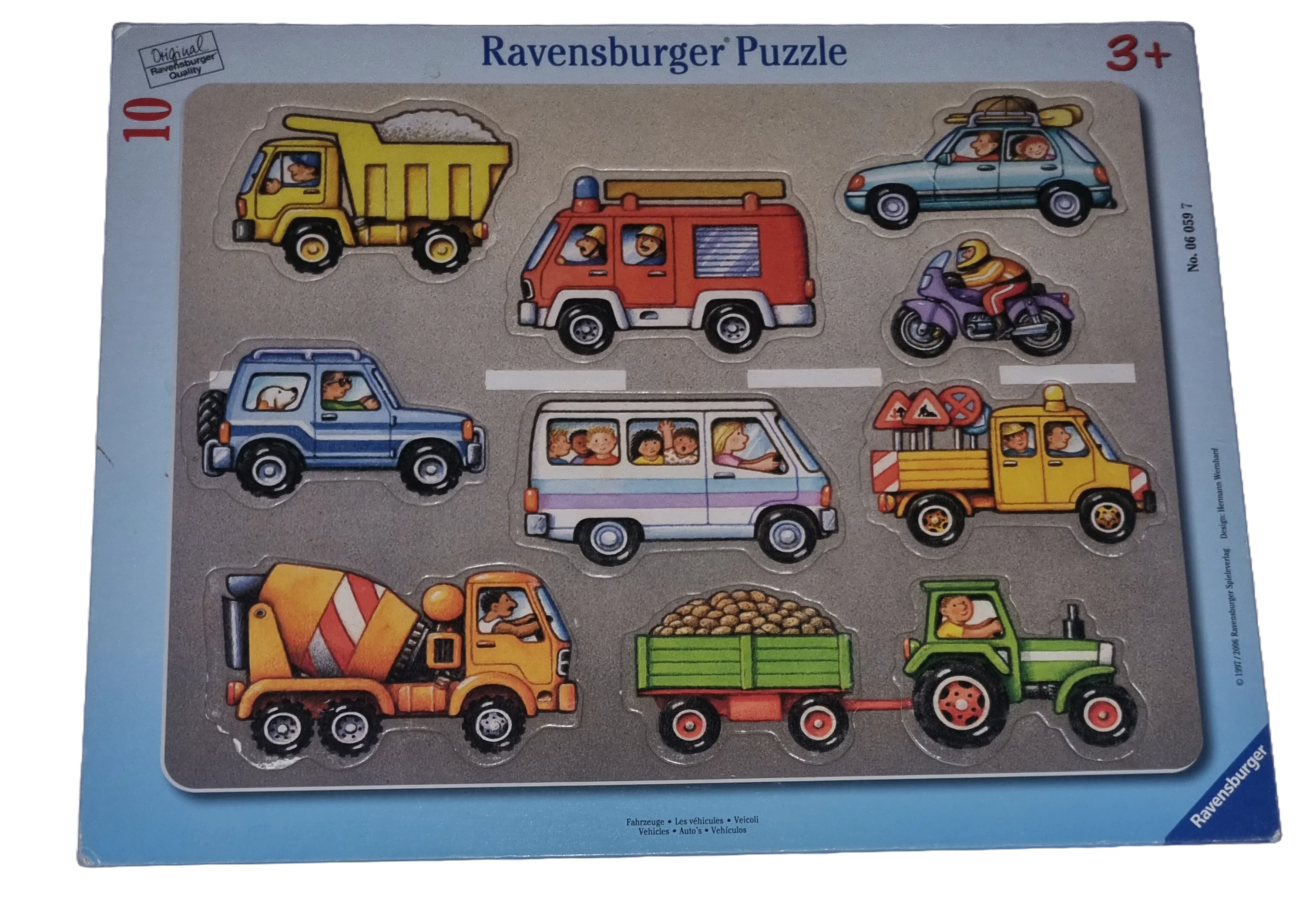Ravensburger Rahmenpuzzle Fahrzeuge 10 Teile 060597