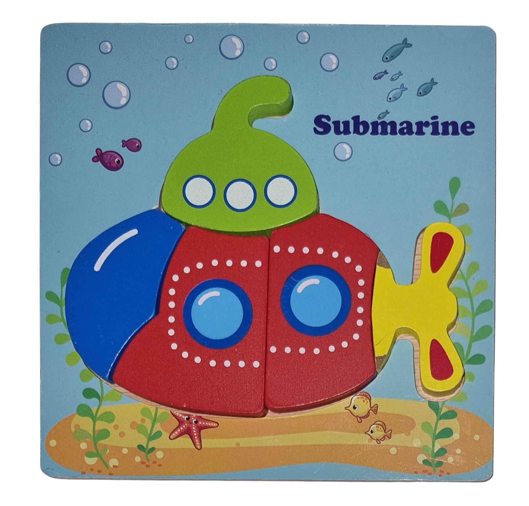 Holzpuzzle U-Boot 5 Teile