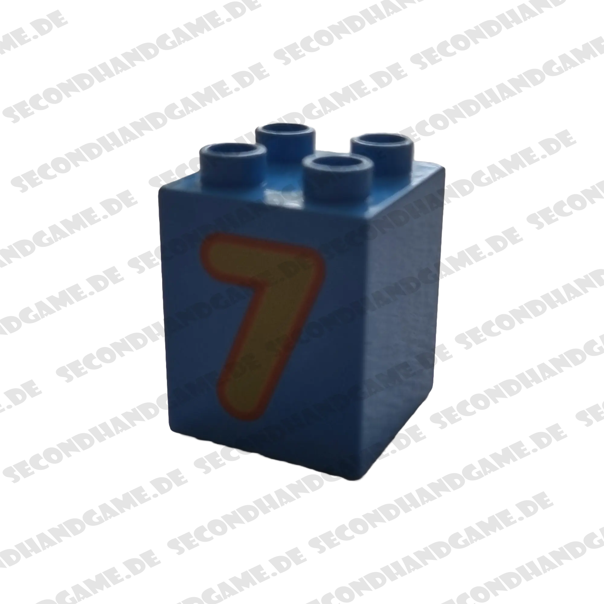 Lego Duplo 2x2x2 Stein Hellblau Zahl Sieben