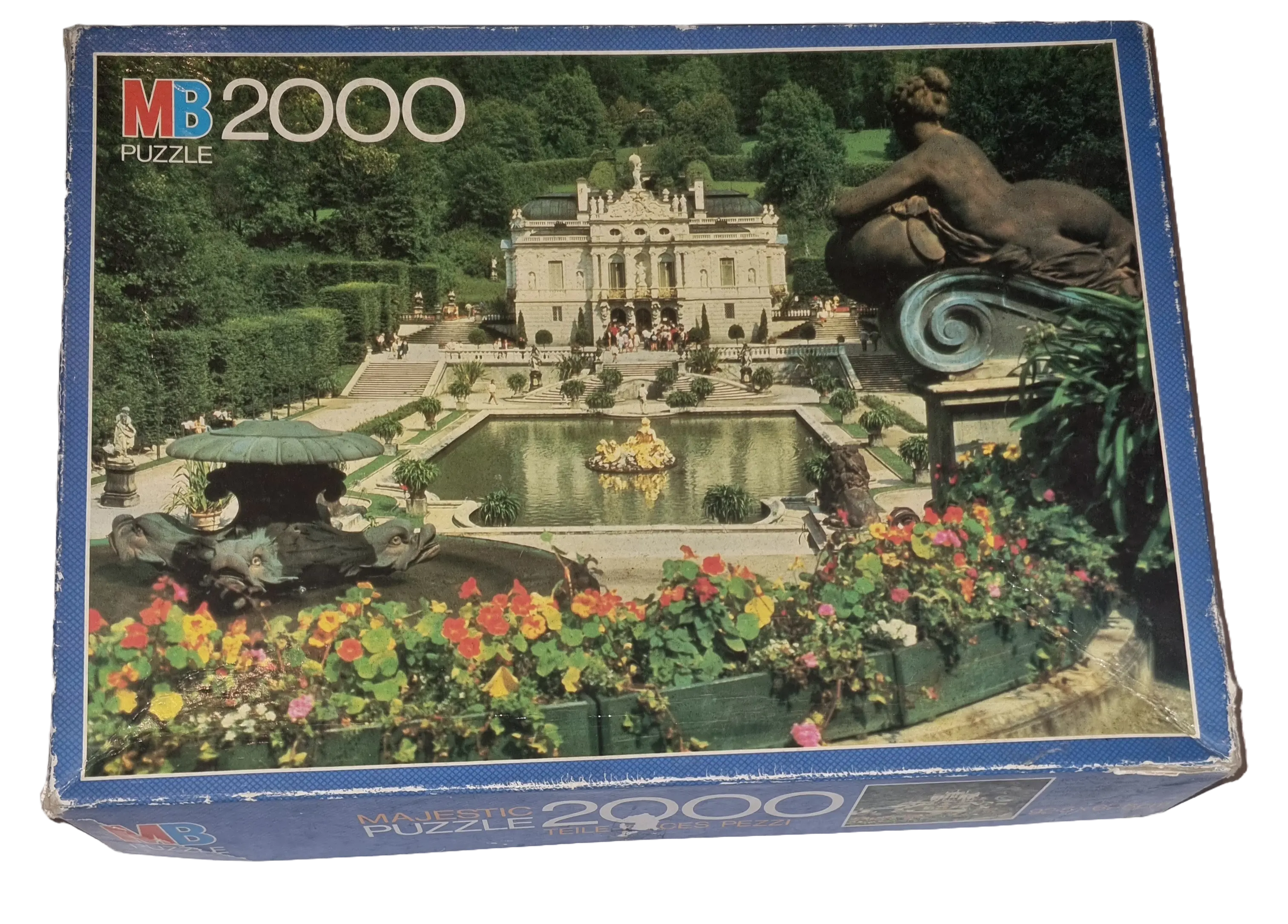 MB Puzzle 2000 Teile Majestic Serie 625330606 Schloss Linderhof Germany