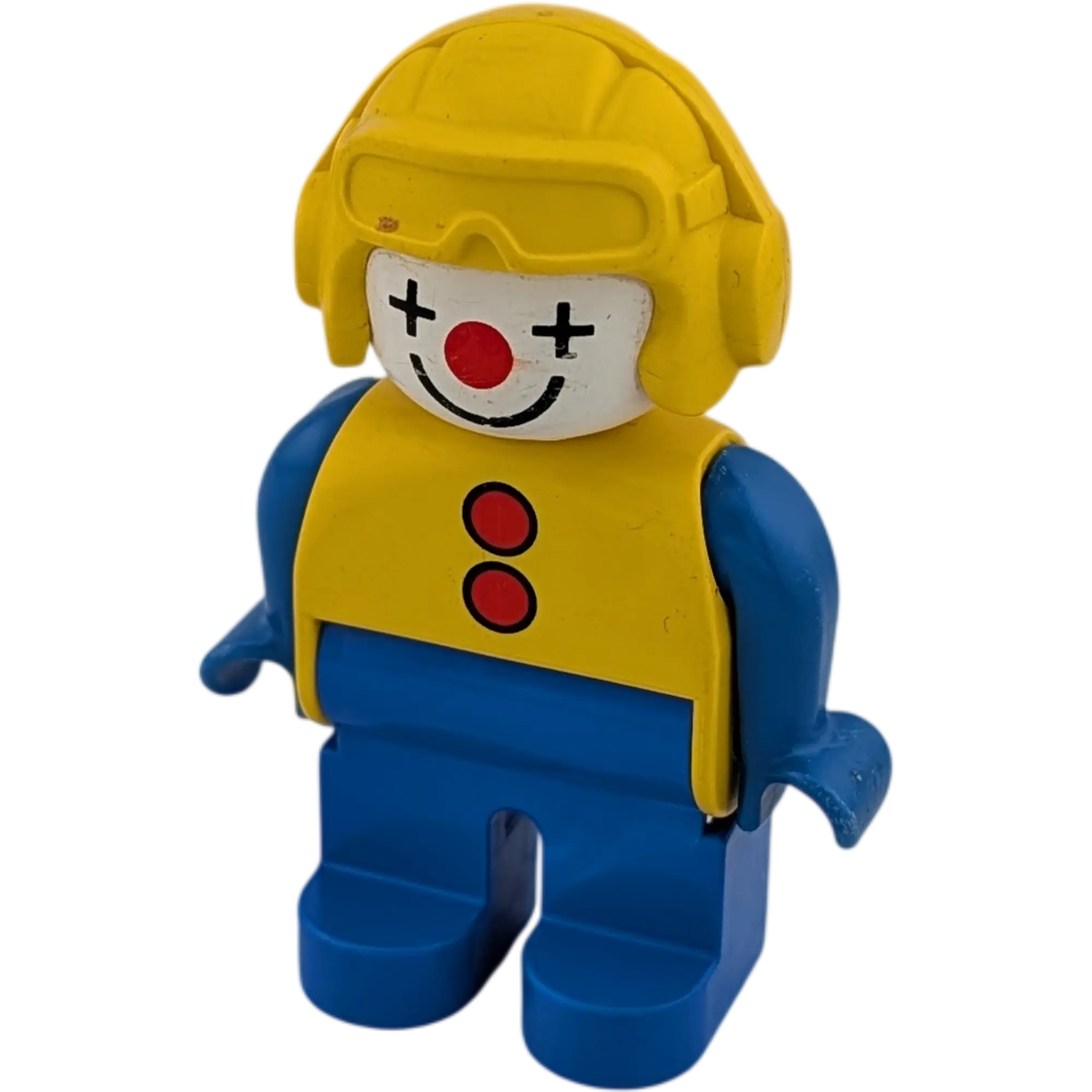 Lego Duplo Figur Mann 47394 Clown Gelber Helm Blaue Hose