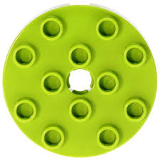 Lego Duplo 98222 Platte Rund mit Loch Kreis 4x4 Lime