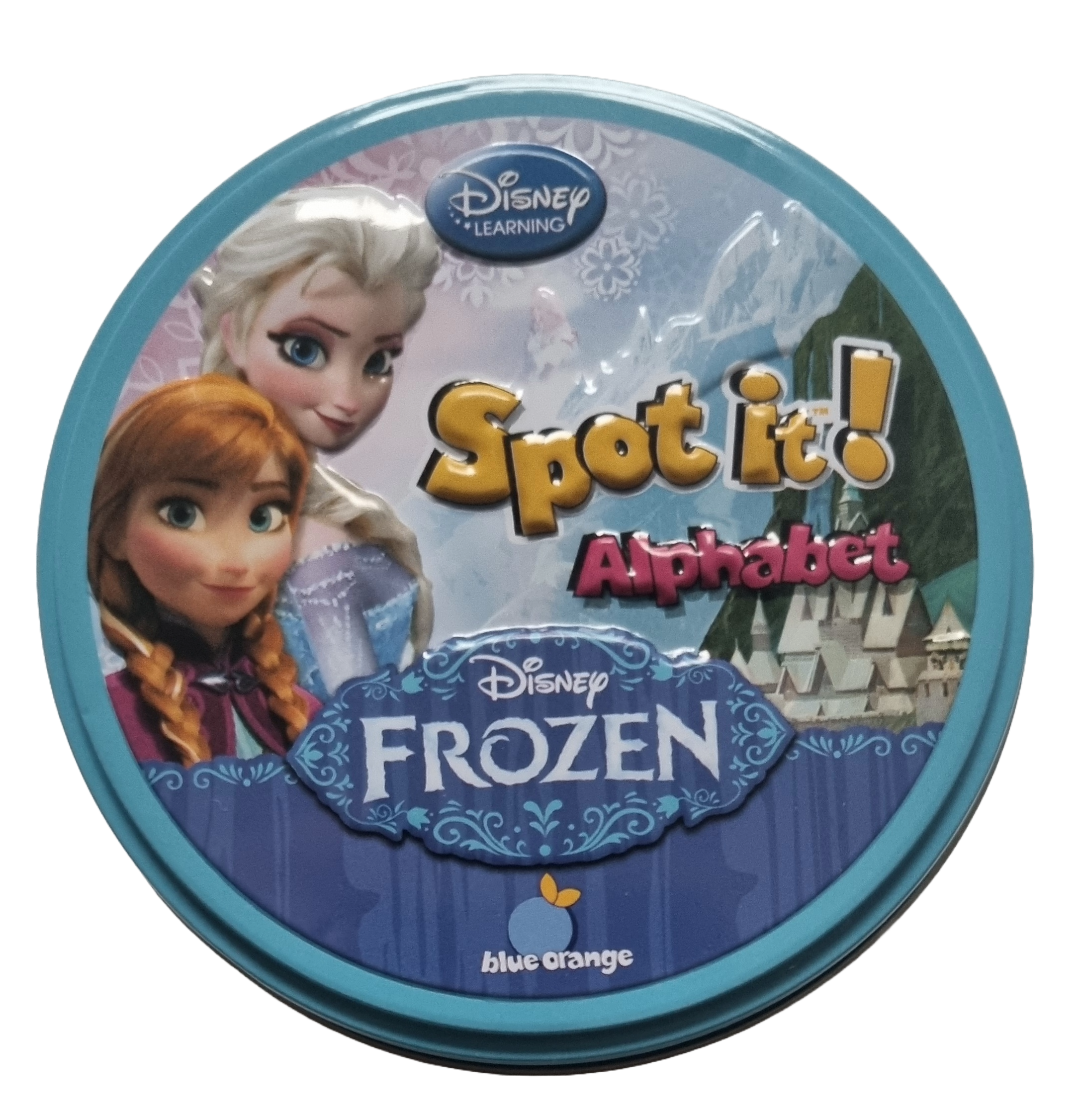 Blue Orange Spot it! Disney Frozen Alphabet
