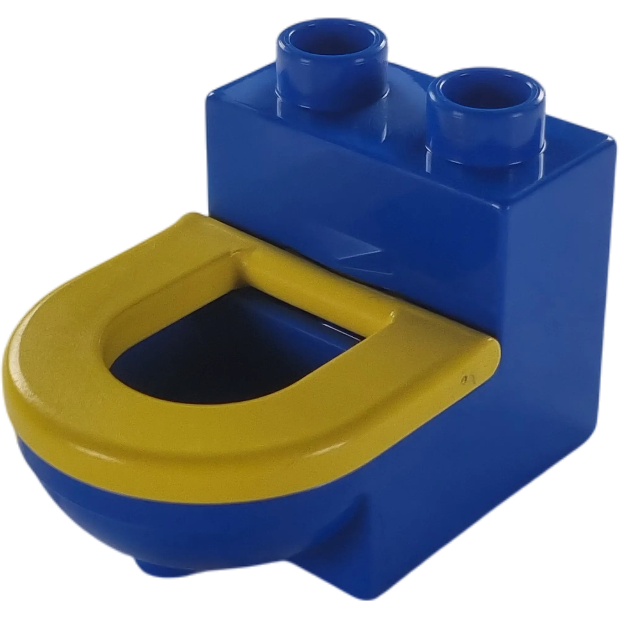 Lego Duplo 4911 Toilette Blau Gelb Deckel beweglich
