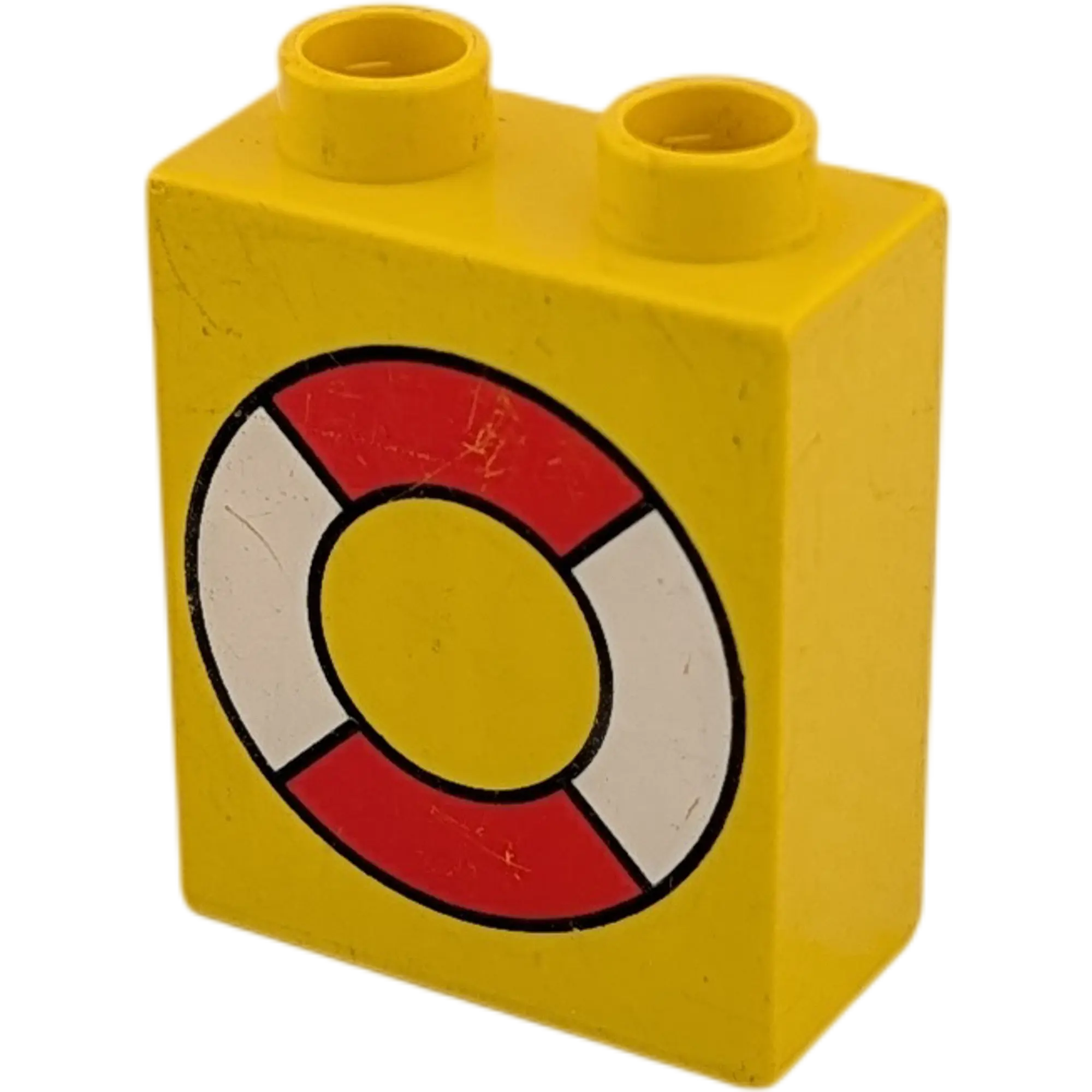Lego Duplo  1x2 Stein Gelb Rettungsring B-Ware 4066