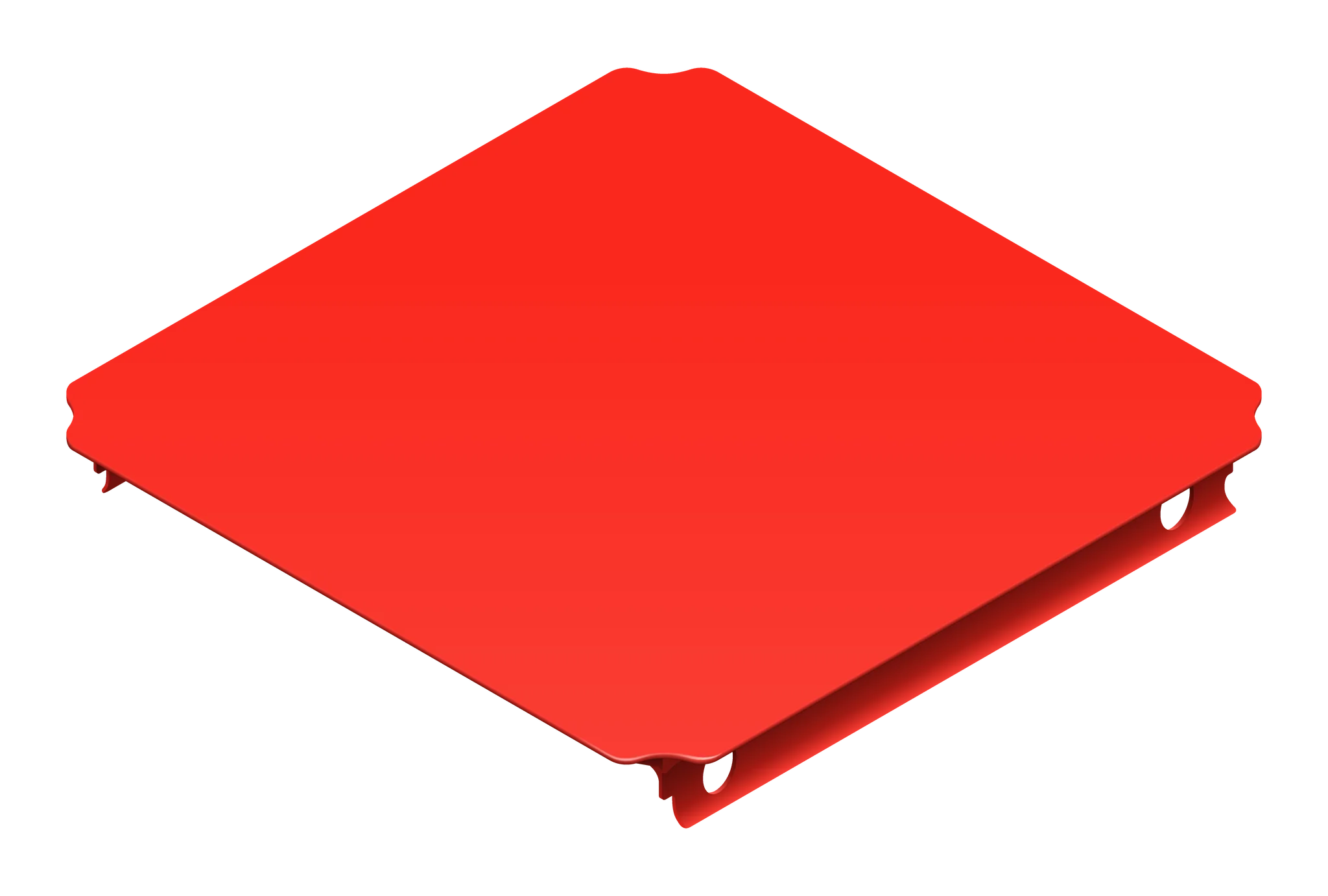 QUADRO Platte 40 × 40 cm 00405 Rot