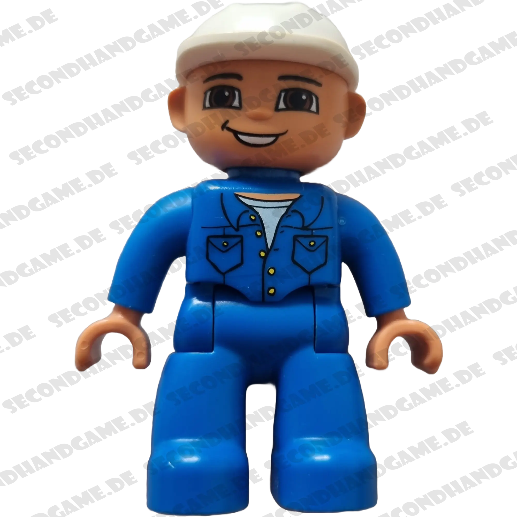 Lego Duplo Figur Mann 47394 Arbeiter mit weißem Helm