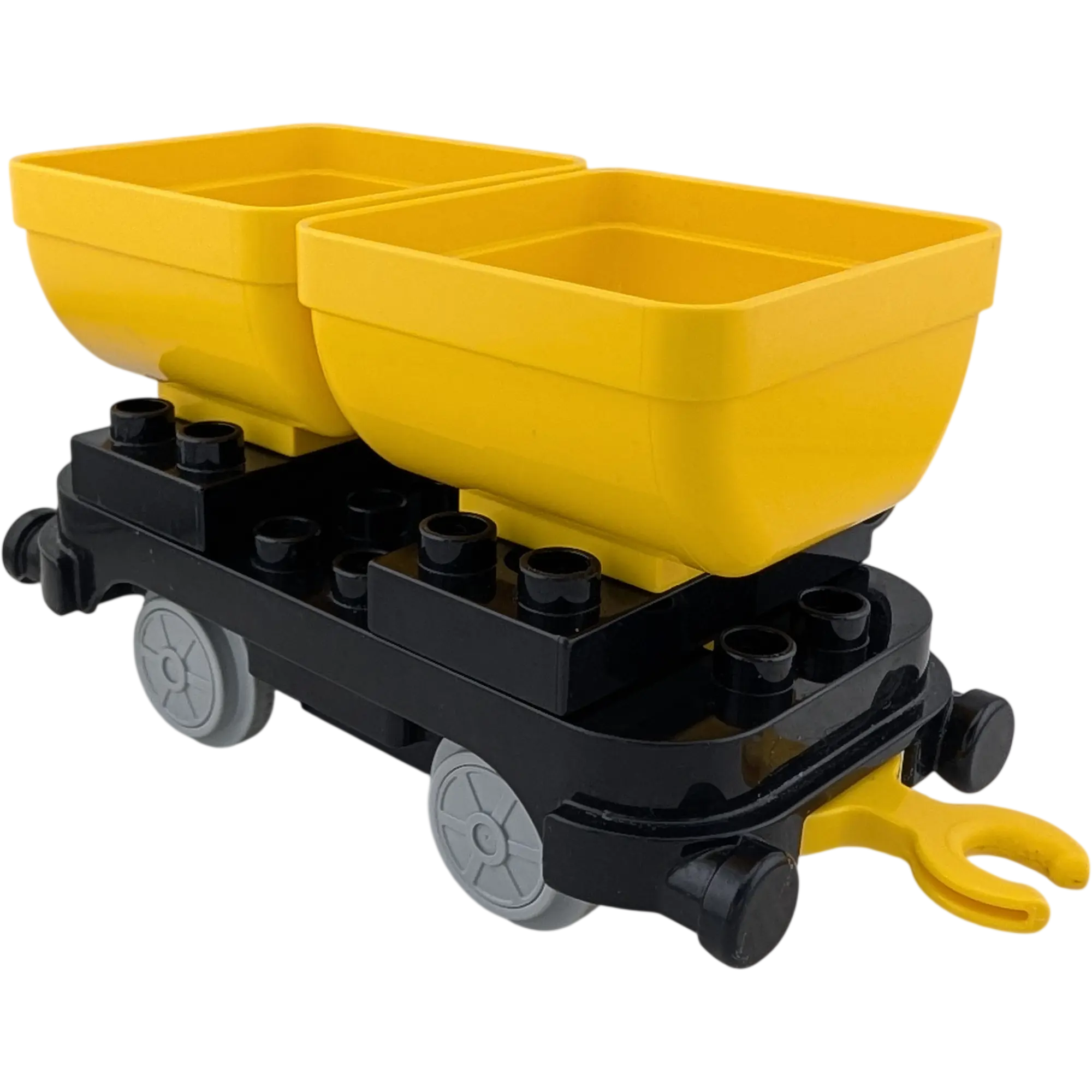 Lego Duplo Eisenbahn Anhänger Zug Container Güterzug Schwarz Gelb Kippbar