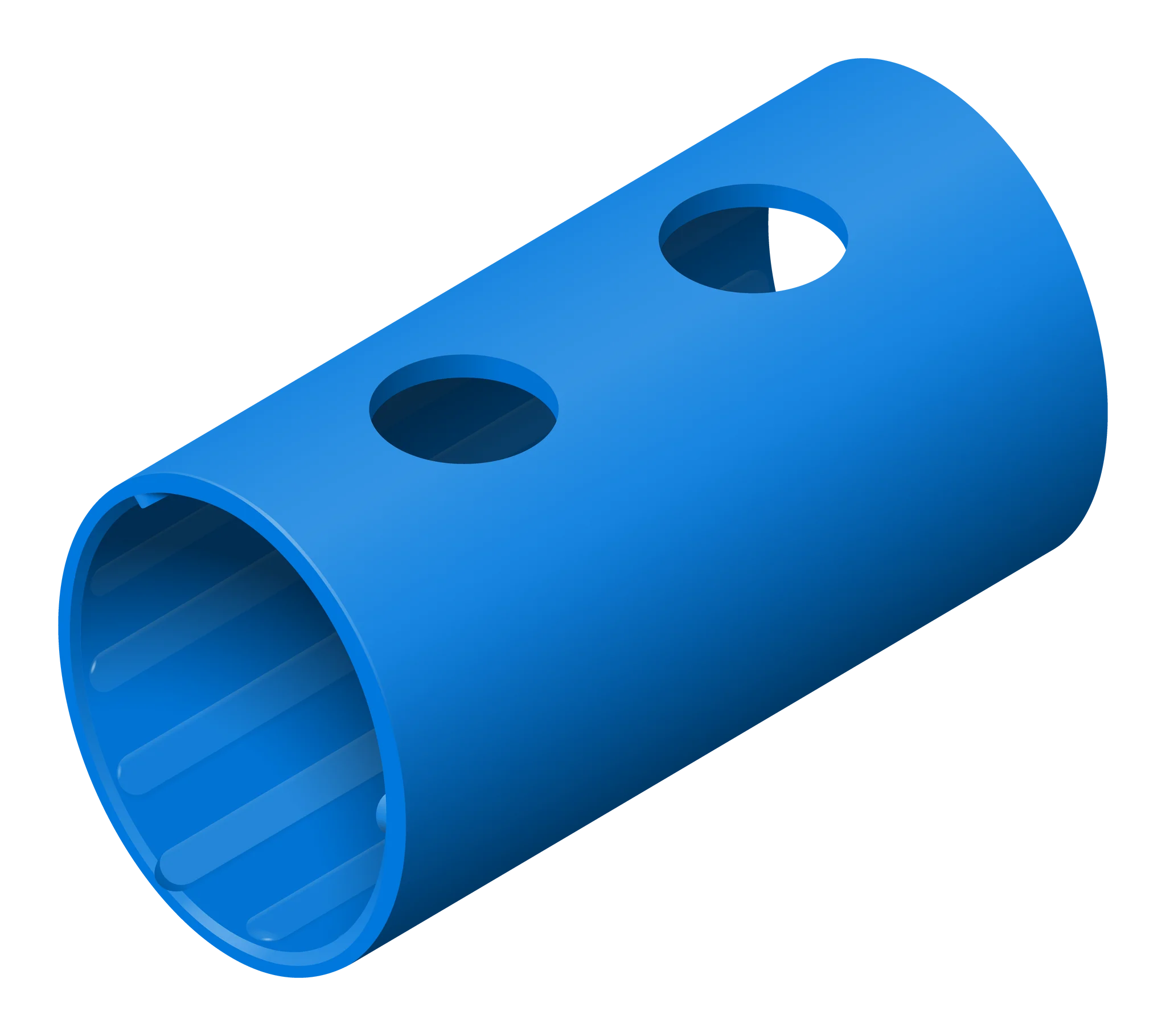 QUADRO Rohr 10cm Blau 00012