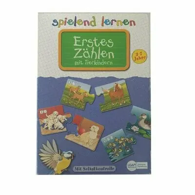 Spielend lernen Erstes zählen mit Tierkindern