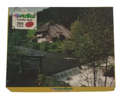 Noris Puzzle Traveller-Serie 500 Teile 21087 L649/005 Bauernhof im Schwarzwald