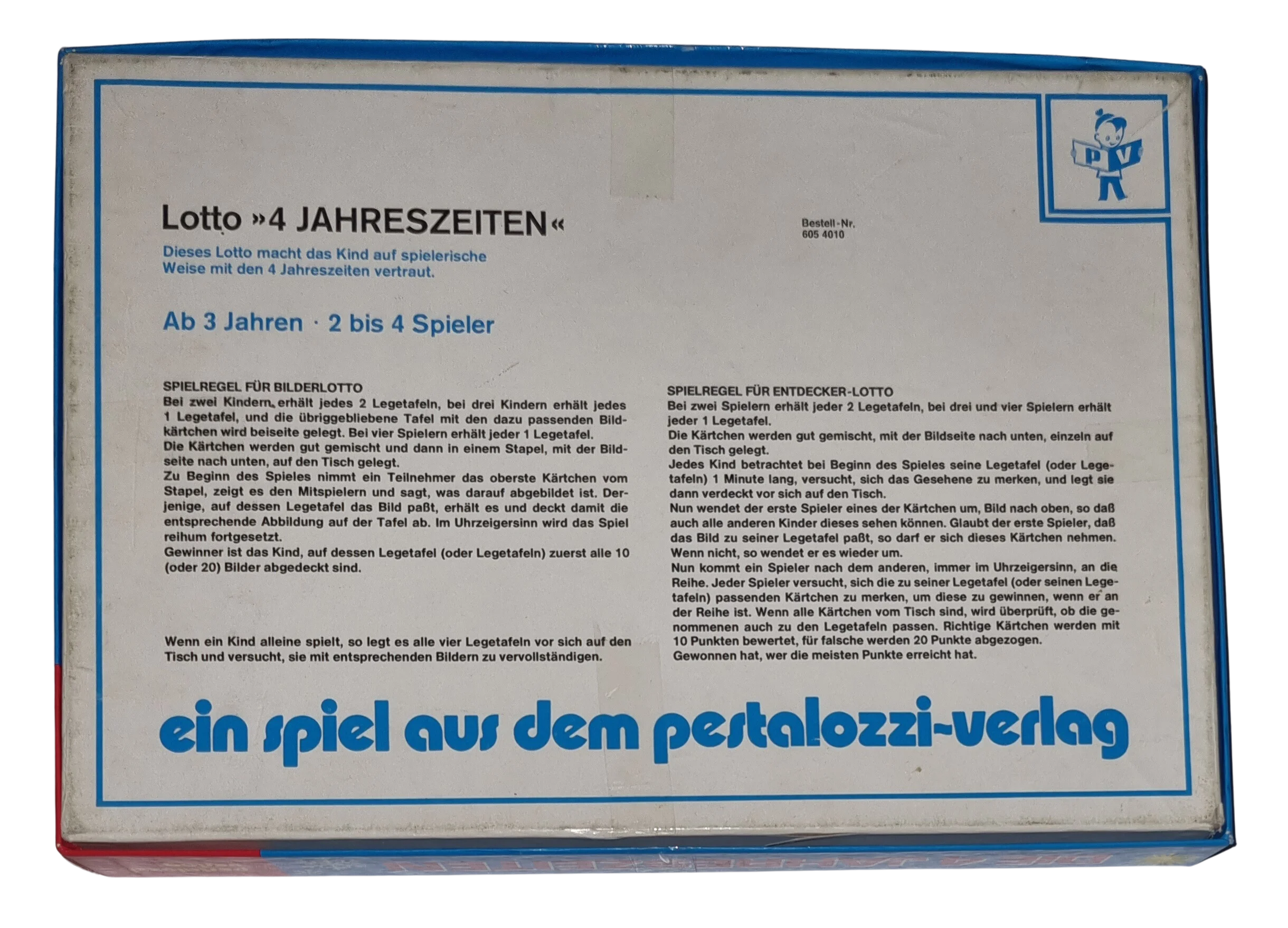 Pestalozzi Verlag Lotto Die 4 Jahreszeiten 6054010