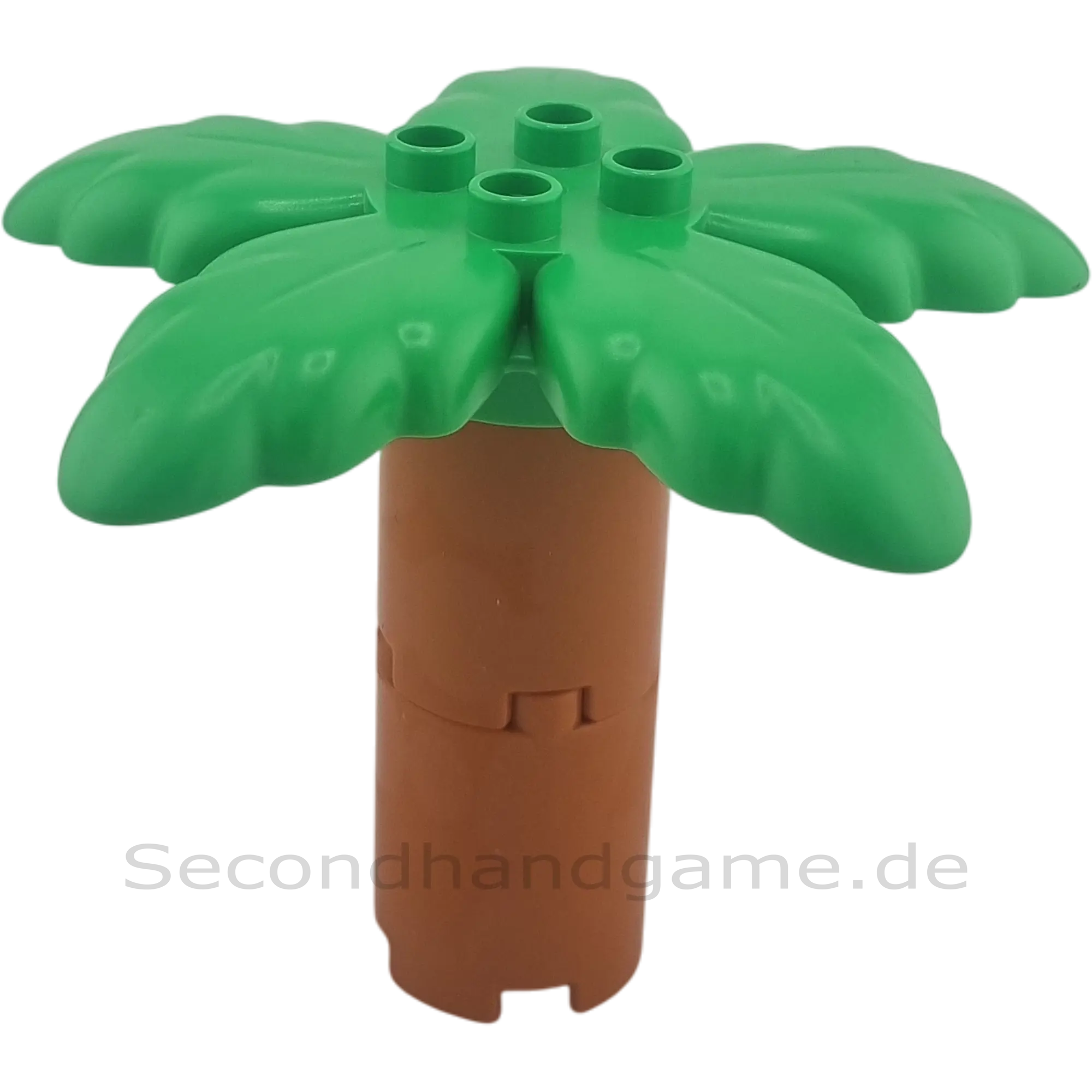 Lego Duplo Palme Stamm Dunkelbraun Mittelgrüne Blätter