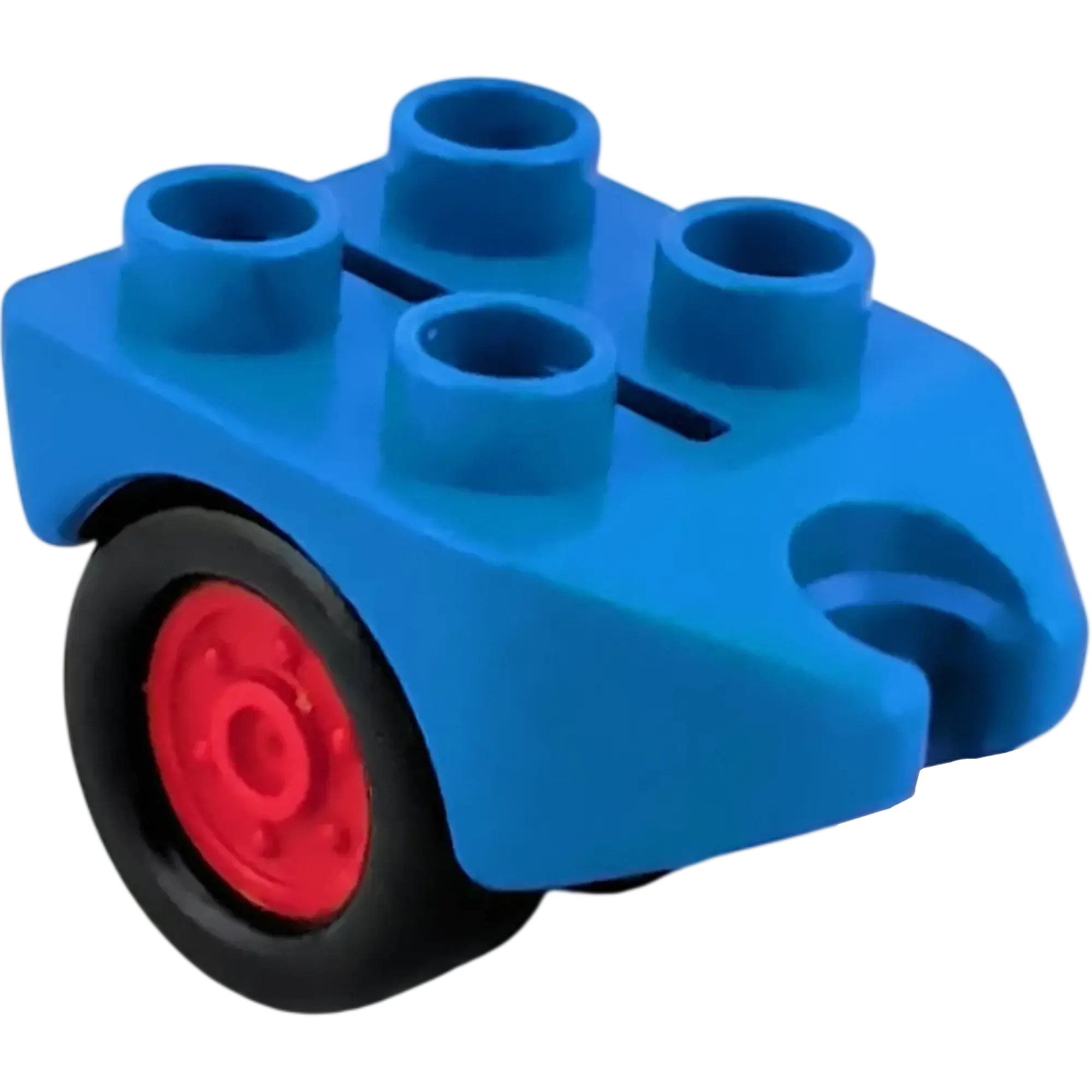 Lego Duplo Anhänger Klein Blau Räder Schwarz Rot