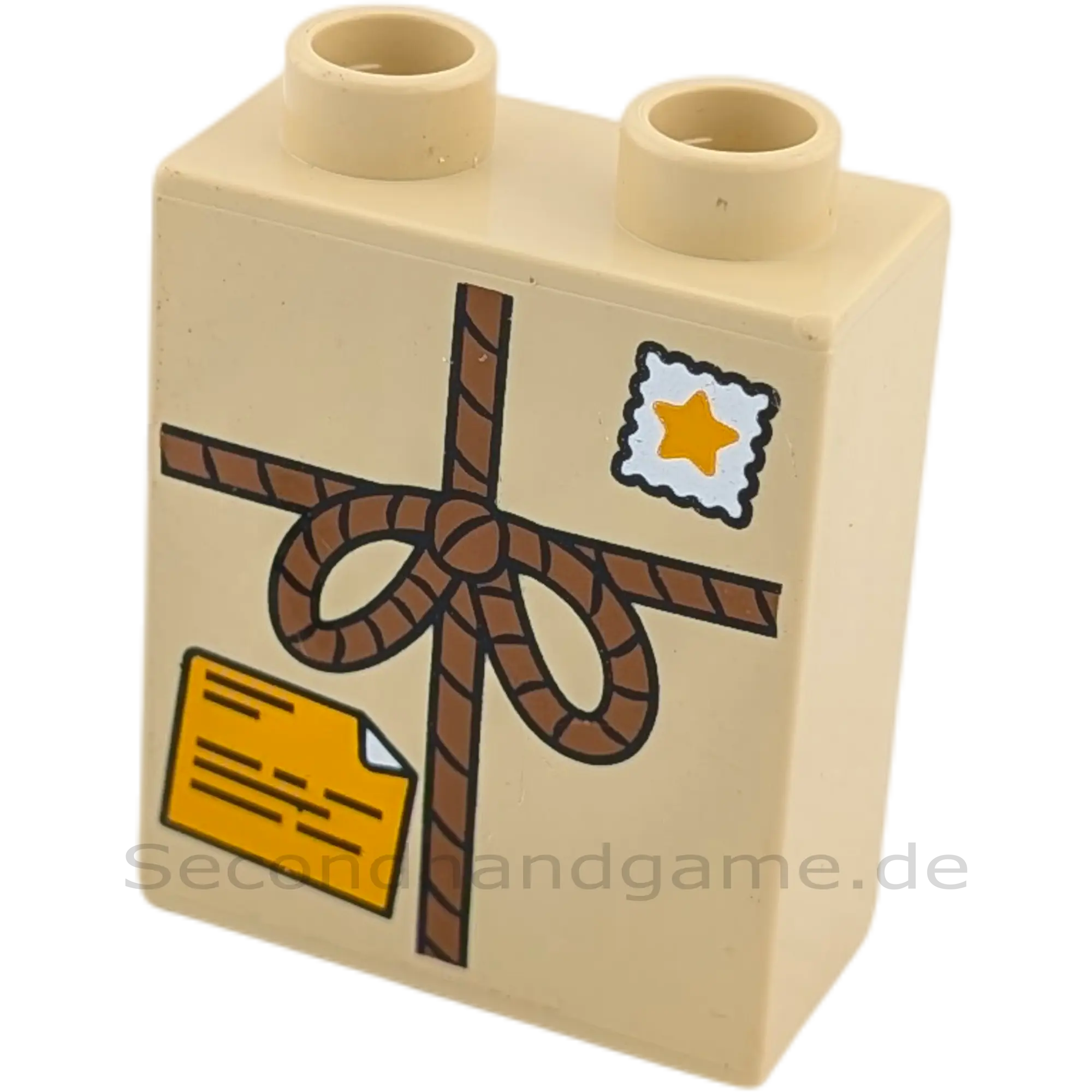 Lego Duplo 4066 Stein 1x2x2 Beige Paket