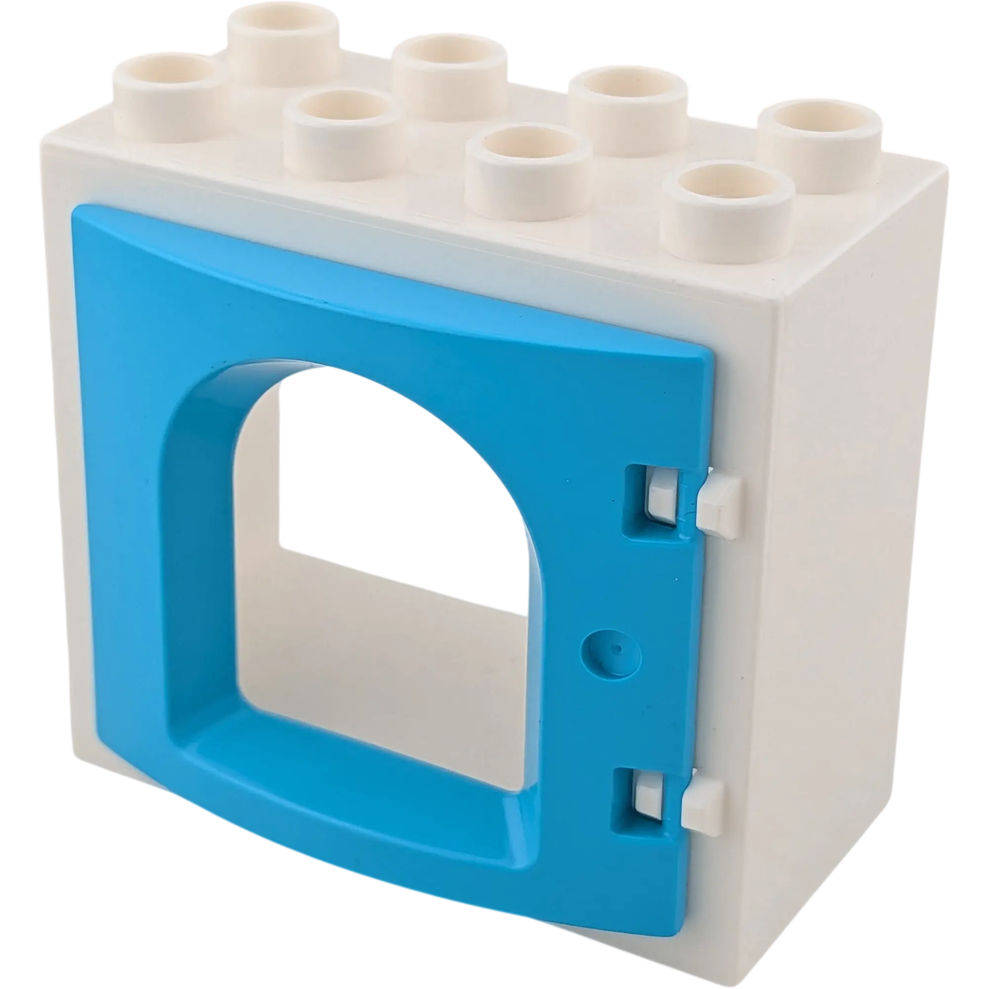 Lego Duplo 2332 Fenster 2x4 Weiß Rundfenster Azur