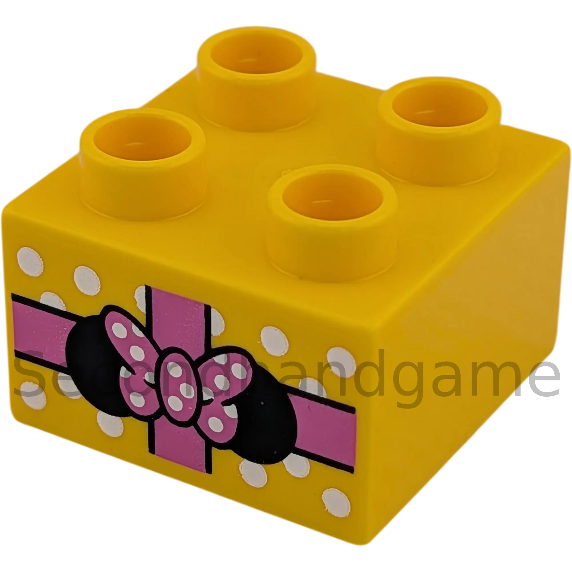 Lego Duplo 2x2 Stein Gelb mit Geschenk Minnie Mouse