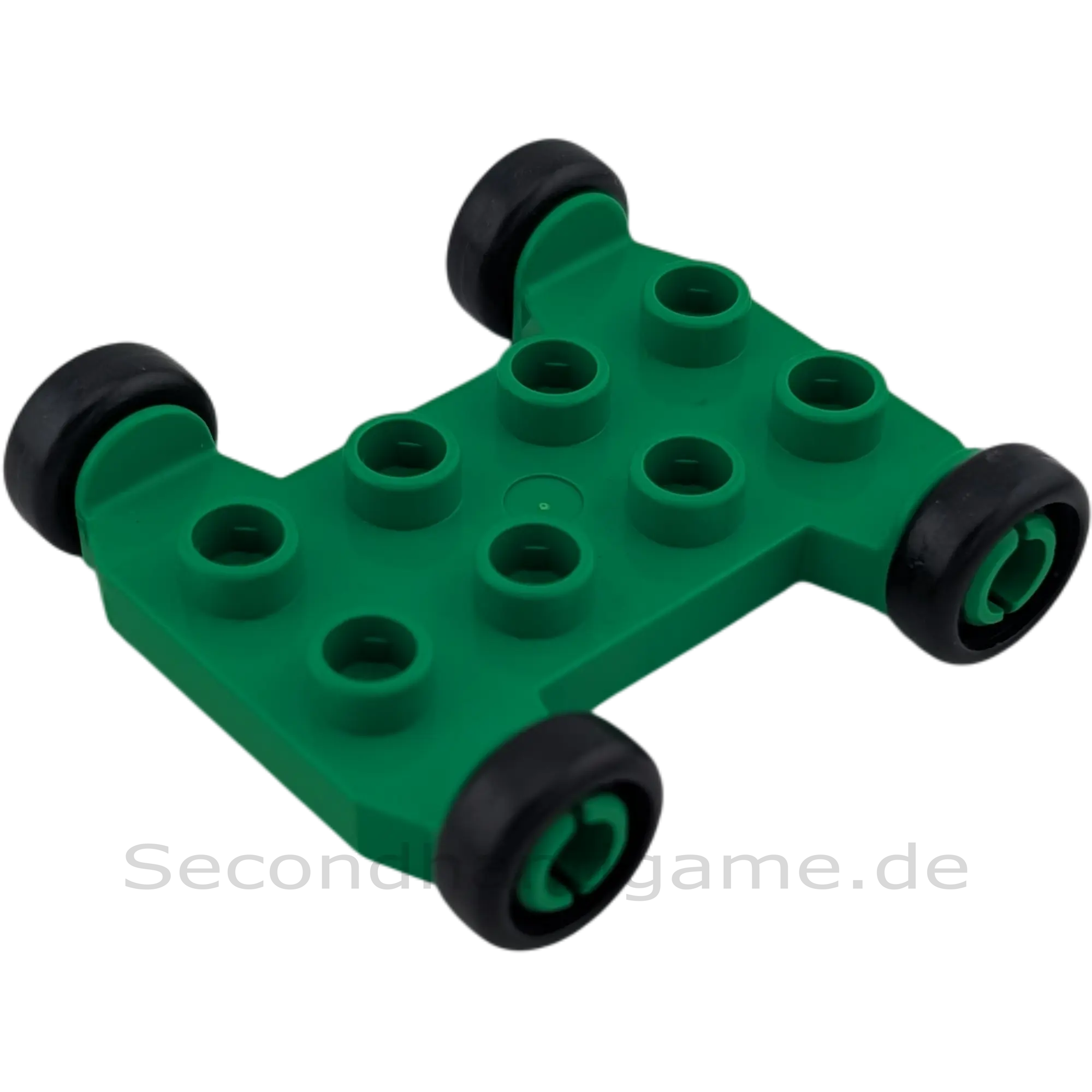 Lego Duplo 42092 Fahrzeug Unterteil Mittelgrün Unterbau mit schwarzen Rädern