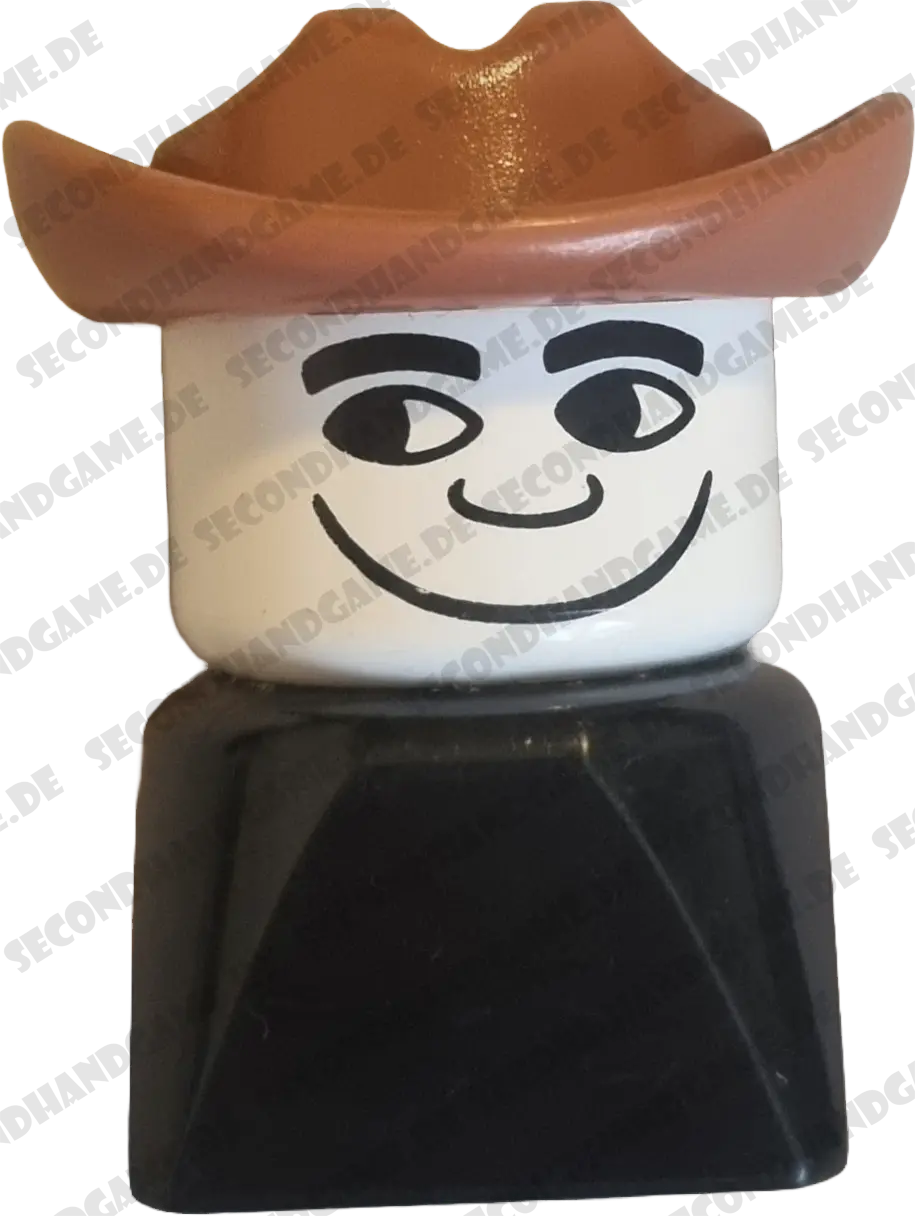 Lego Duplo älterer Figur Mann Cowboy brauner Hut