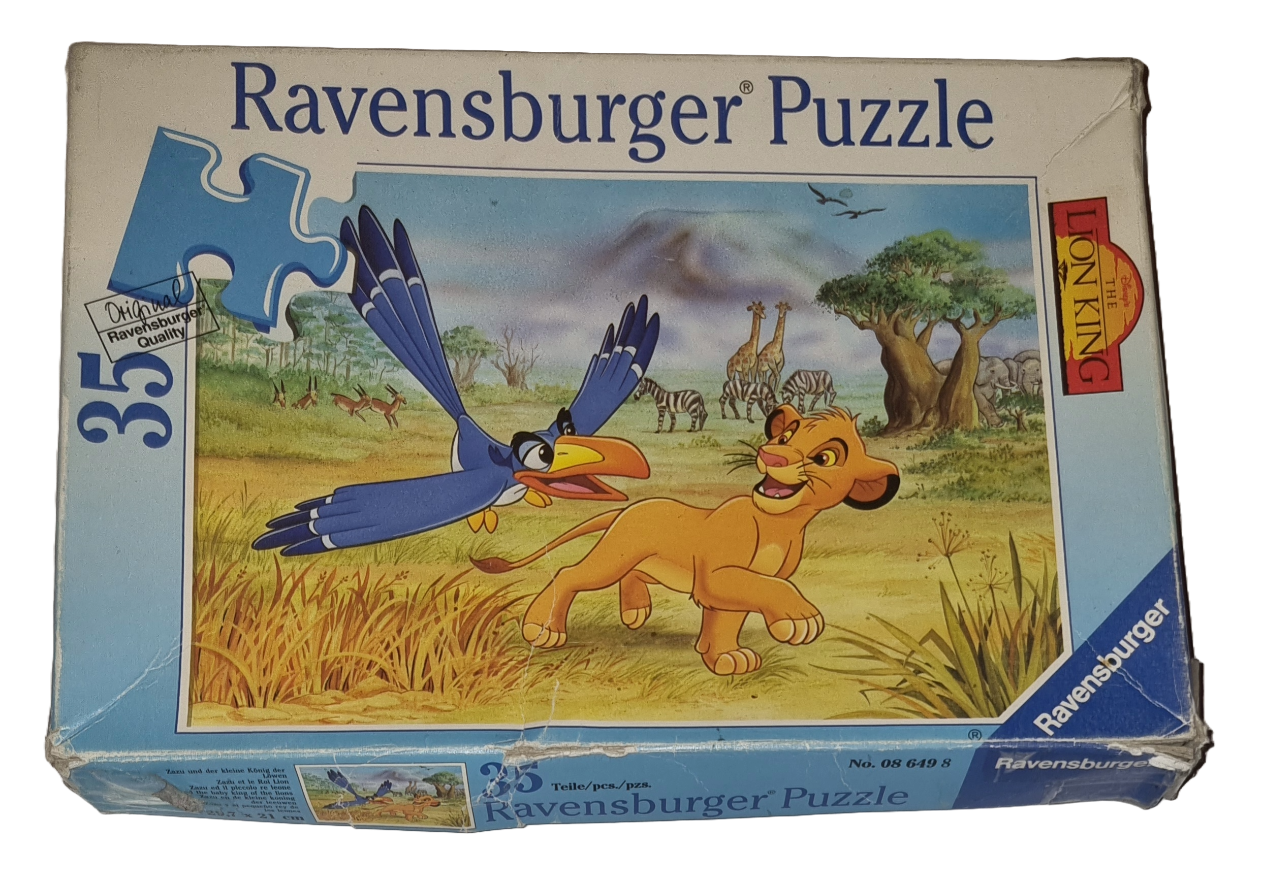 Ravensburger Puzzle 35 Teile 086498 Zazu und der kleine König der Löwen