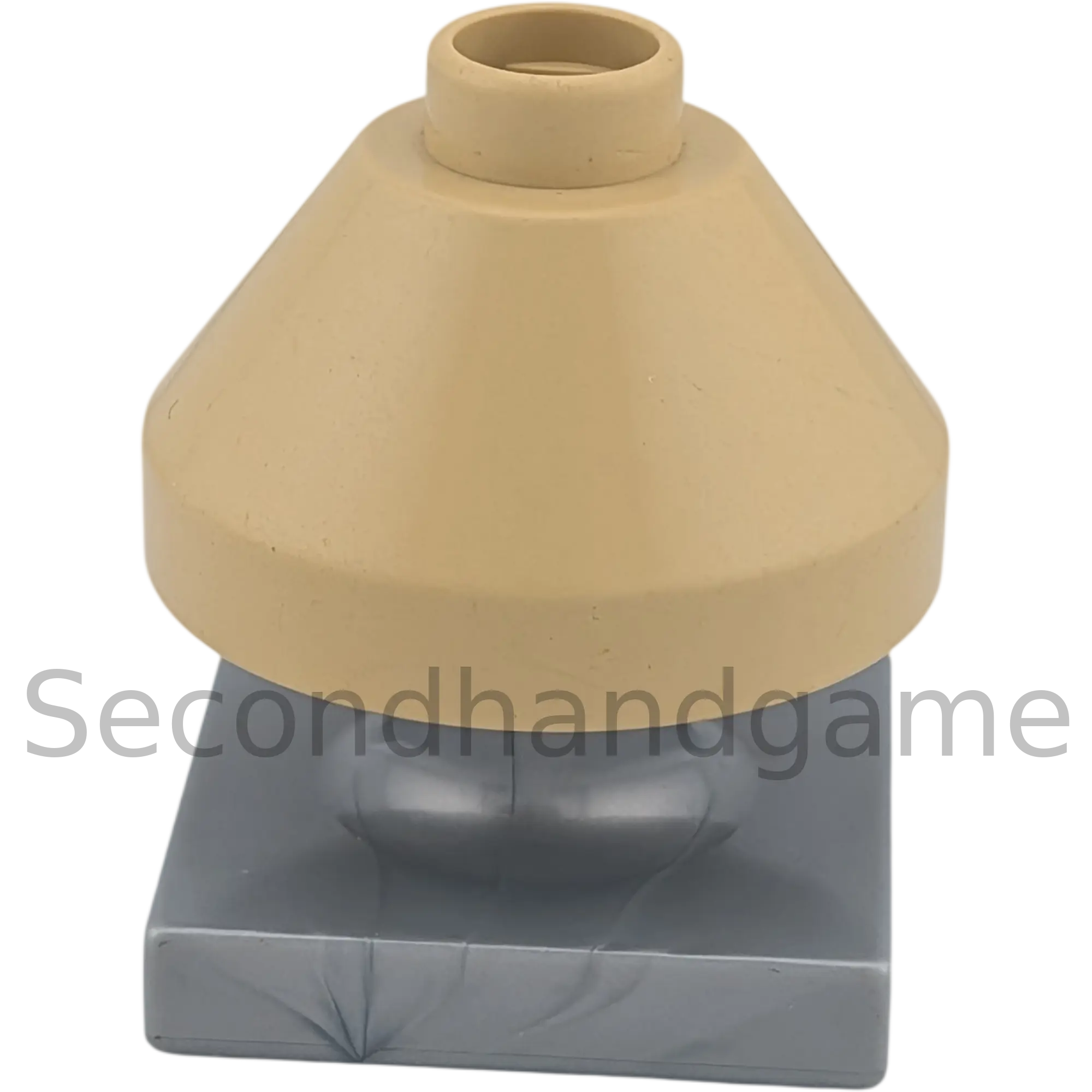 Lego Duplo Lampe Beige Klein und silberner Ständer
