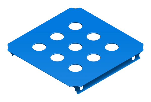 QUADRO Lochplatte 40 × 40 cm 00412 Blau
