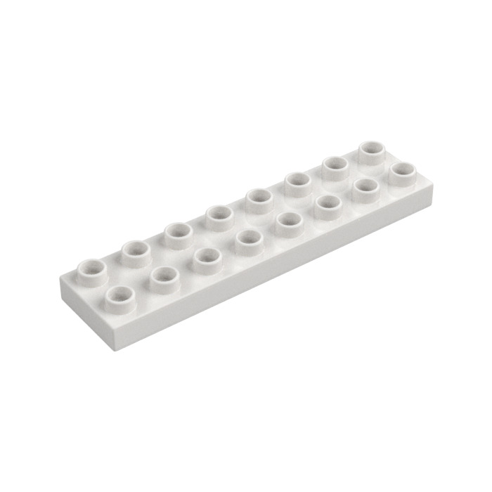 Lego Duplo 44524 Platte 2x8 Weiß
