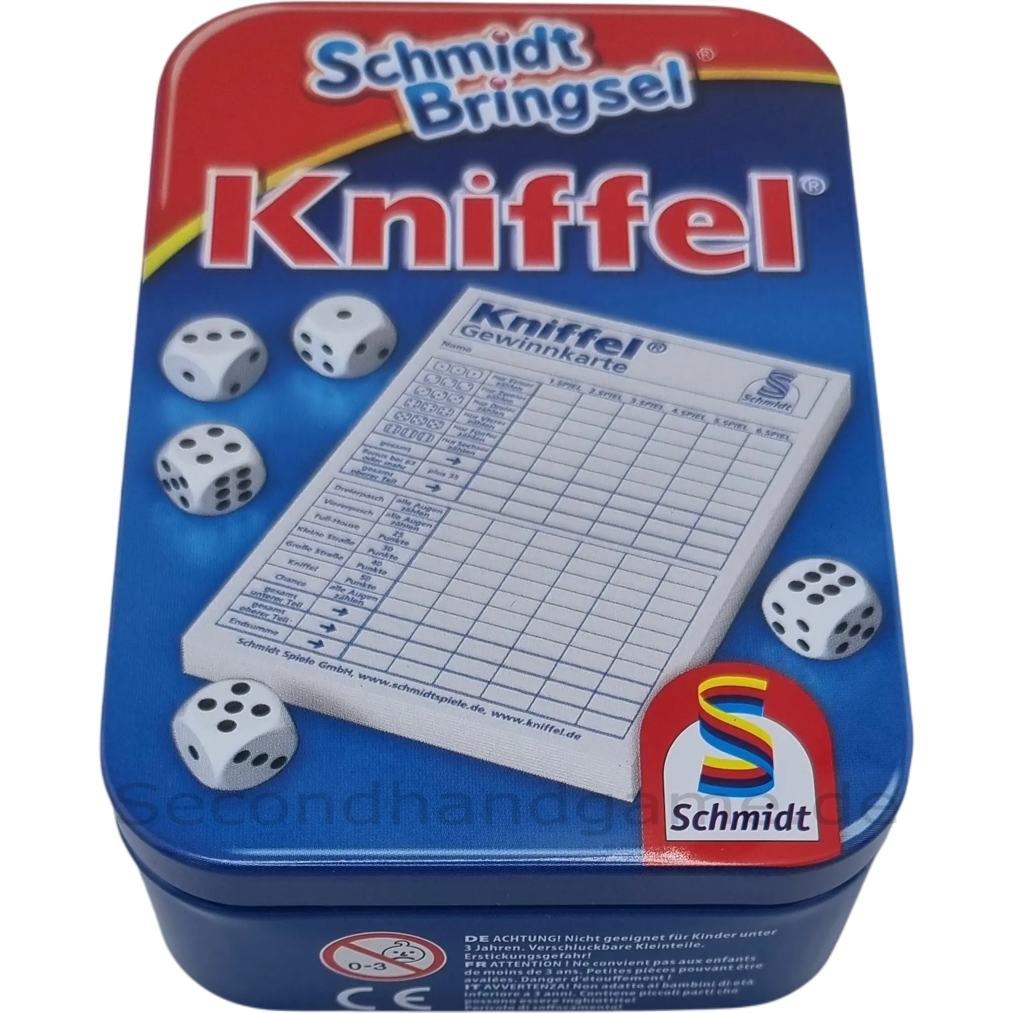 Schmidt Bringsel Kniffel in Metalldose