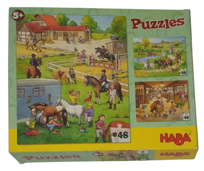 Haba Puzzles Bauernhof 3x 48 Teile 300494