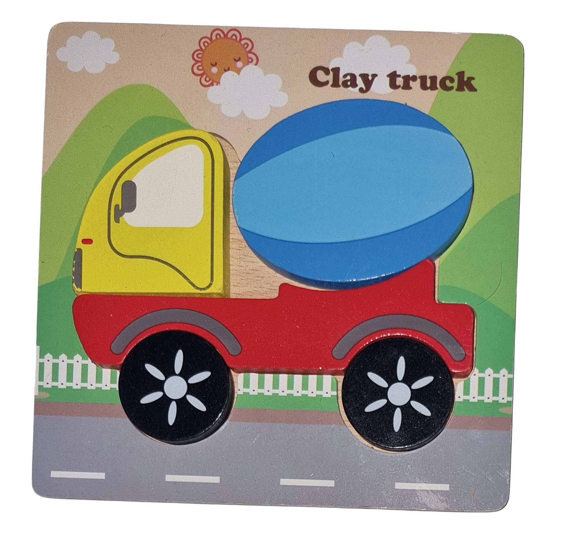 Holzpuzzle Betonmischer 5 Teile