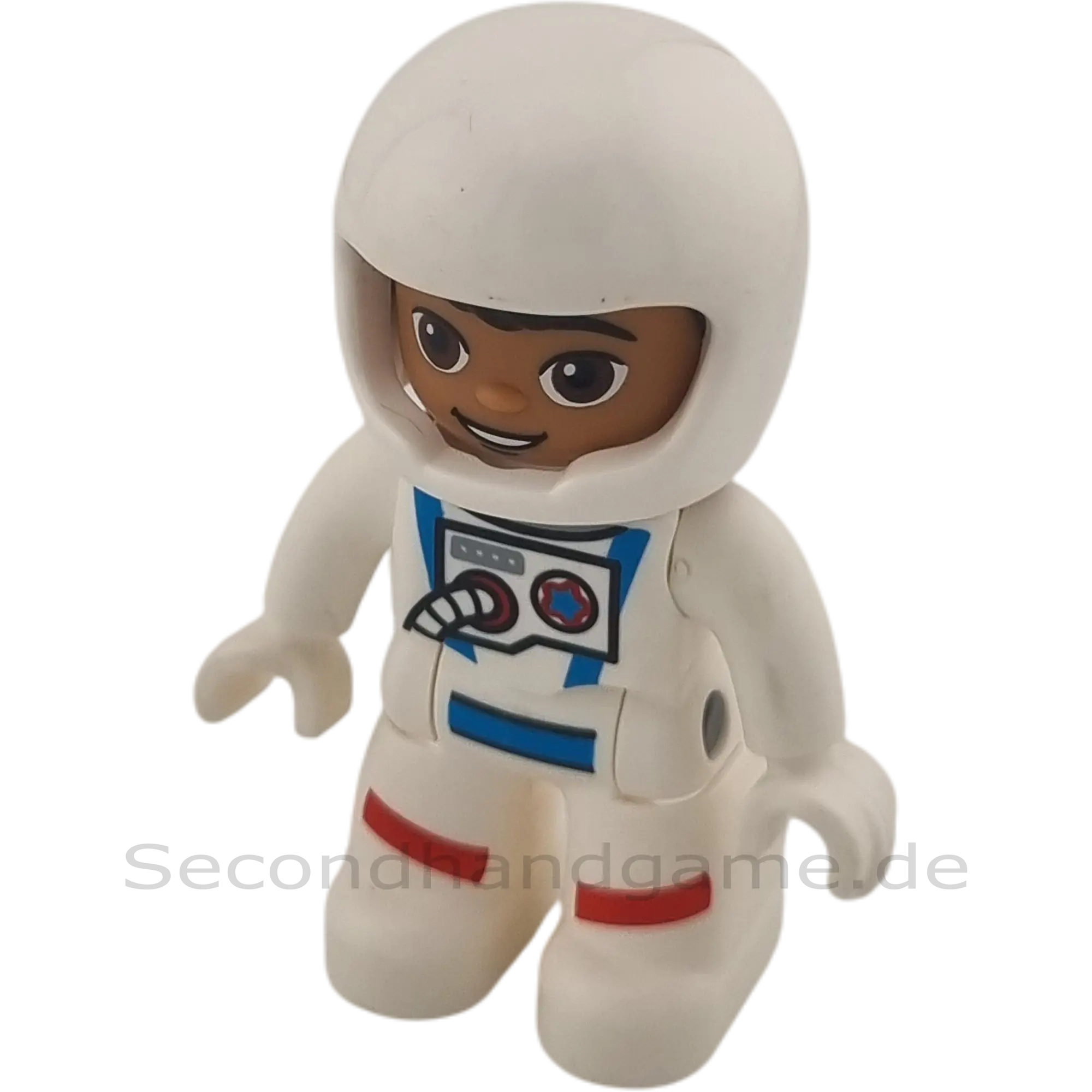 Lego Duplo Figur Mann Astronaut mit weißem Astronautenanzug und Helm