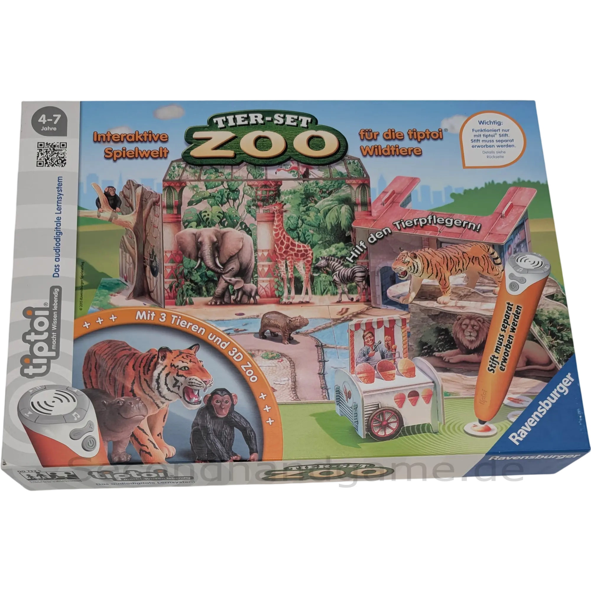 Ravensburger tiptoi Spiel Tier-Set ZOO 00732, 4-7 Jahre