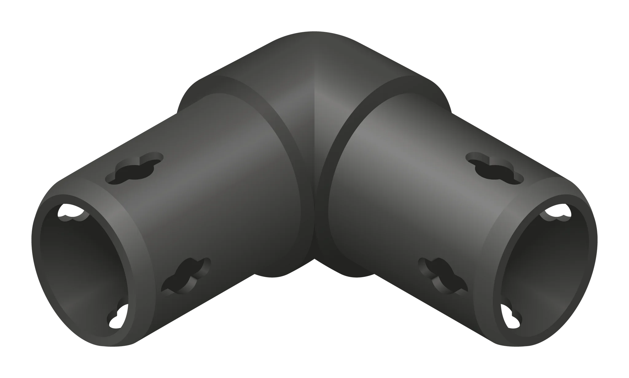 QUADRO Flächenkupplung 2-armig (90°) 00121