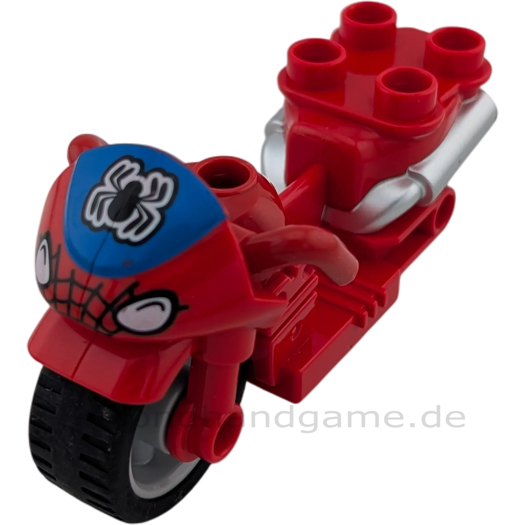 Lego Duplo 119J9 Motorrad Mofa Spiderman Rot Blau