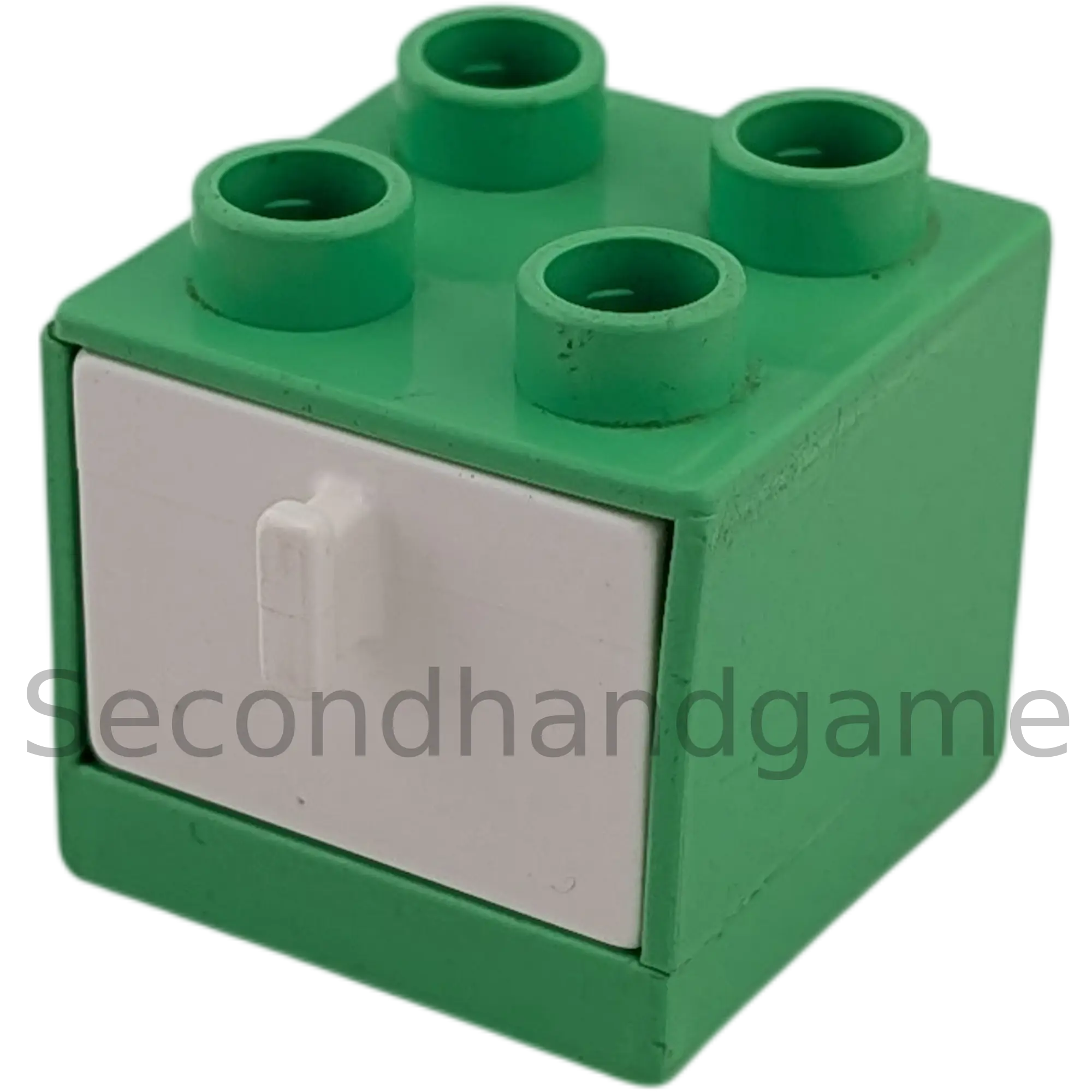 Lego Duplo 4890 Regal Schrank Mintgrün mit Schublade Weiß B-Ware