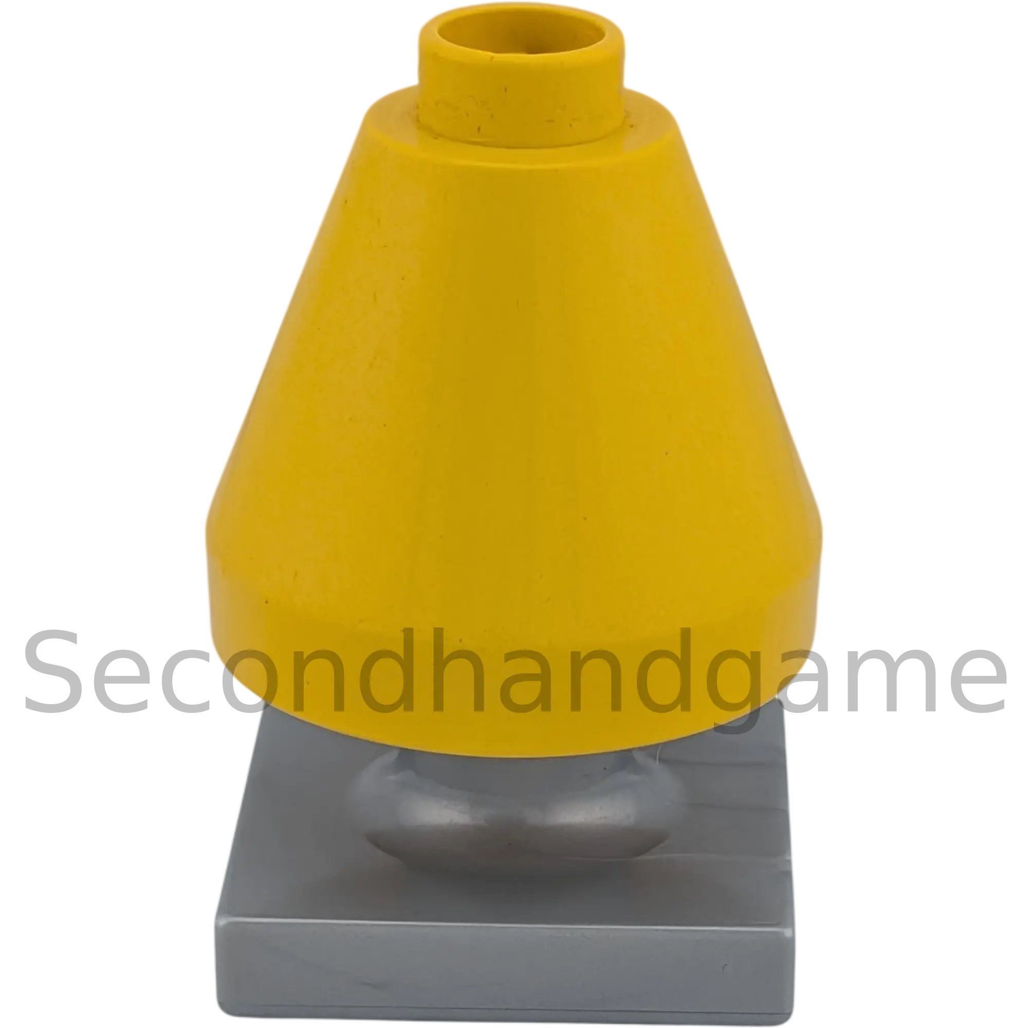 Lego Duplo Lampe Gelb Groß und silberner Ständer