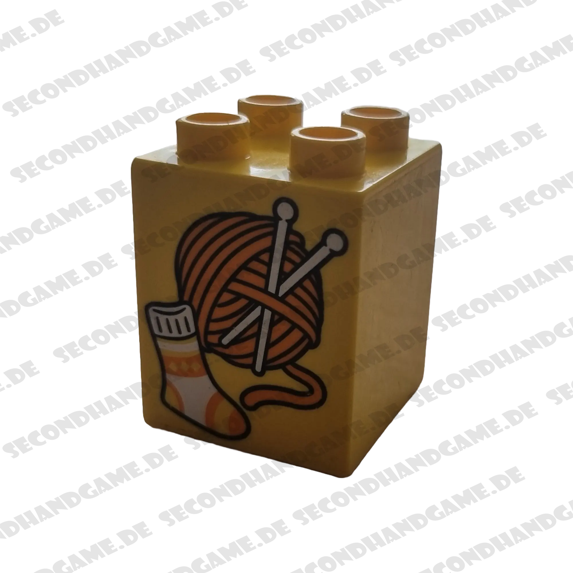 Lego Duplo 2x2x2 Stein Gelb Wolle