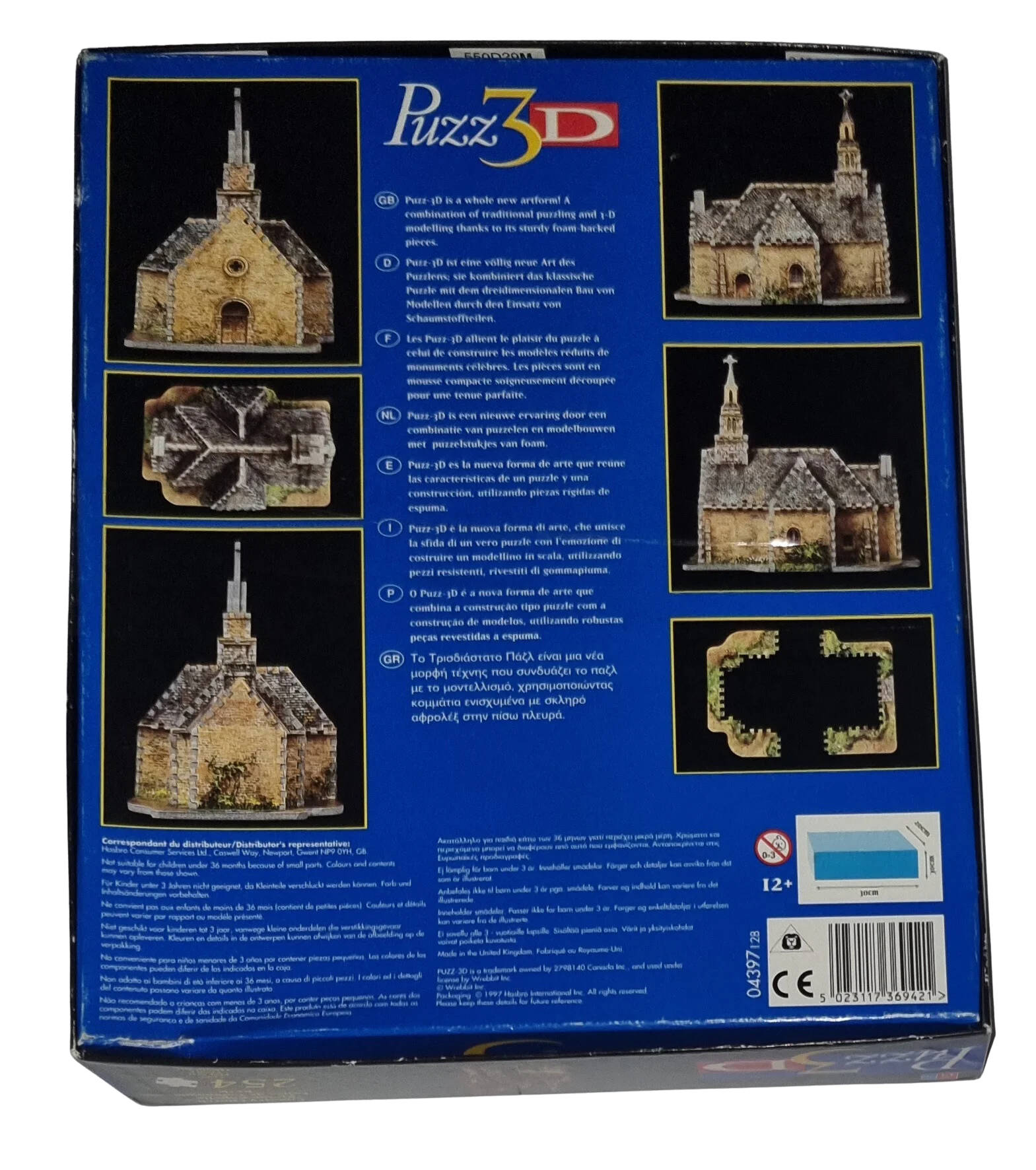 MB Puzz 3D Country Church 254 Teile