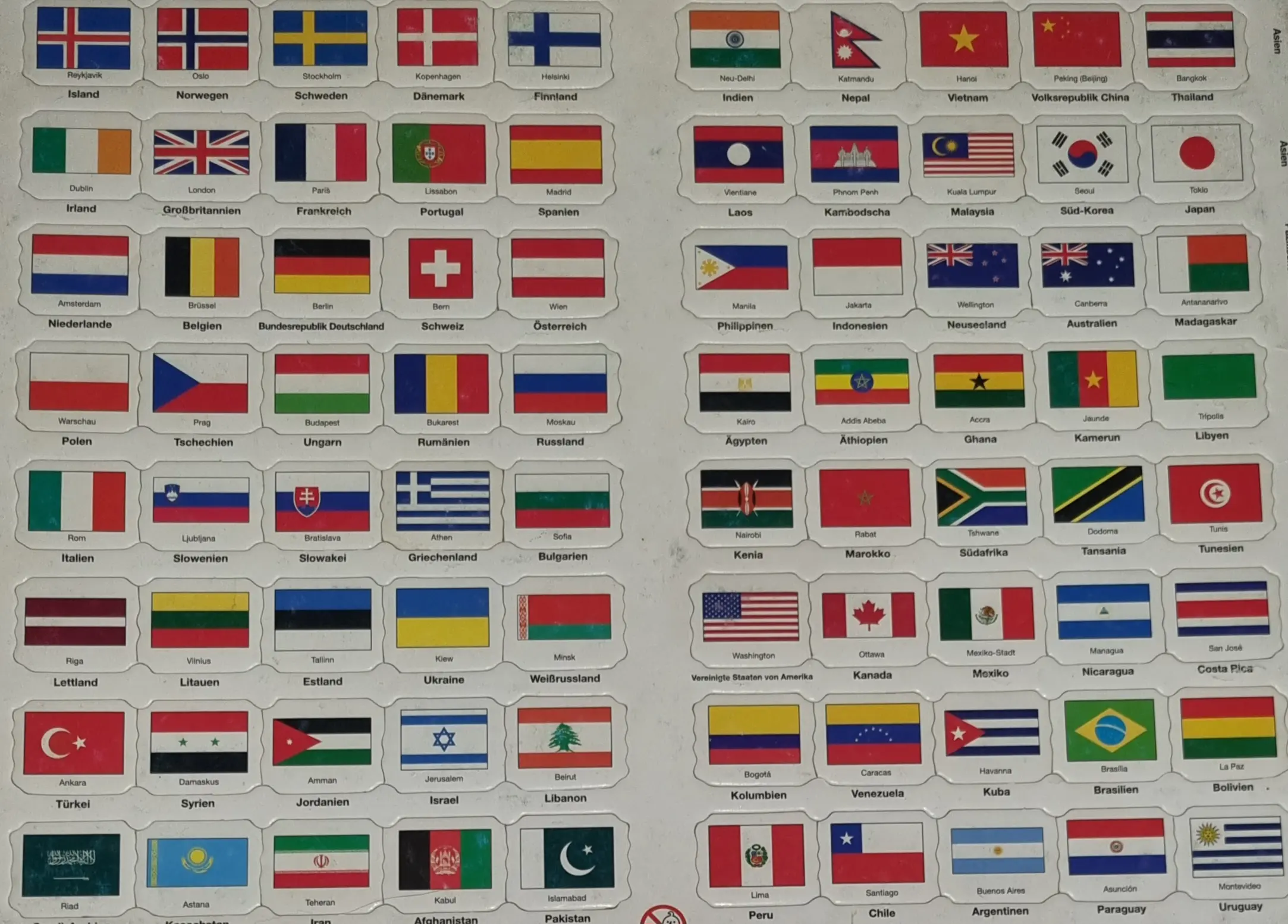 Larsen Puzzle Flaggen 80 Teile