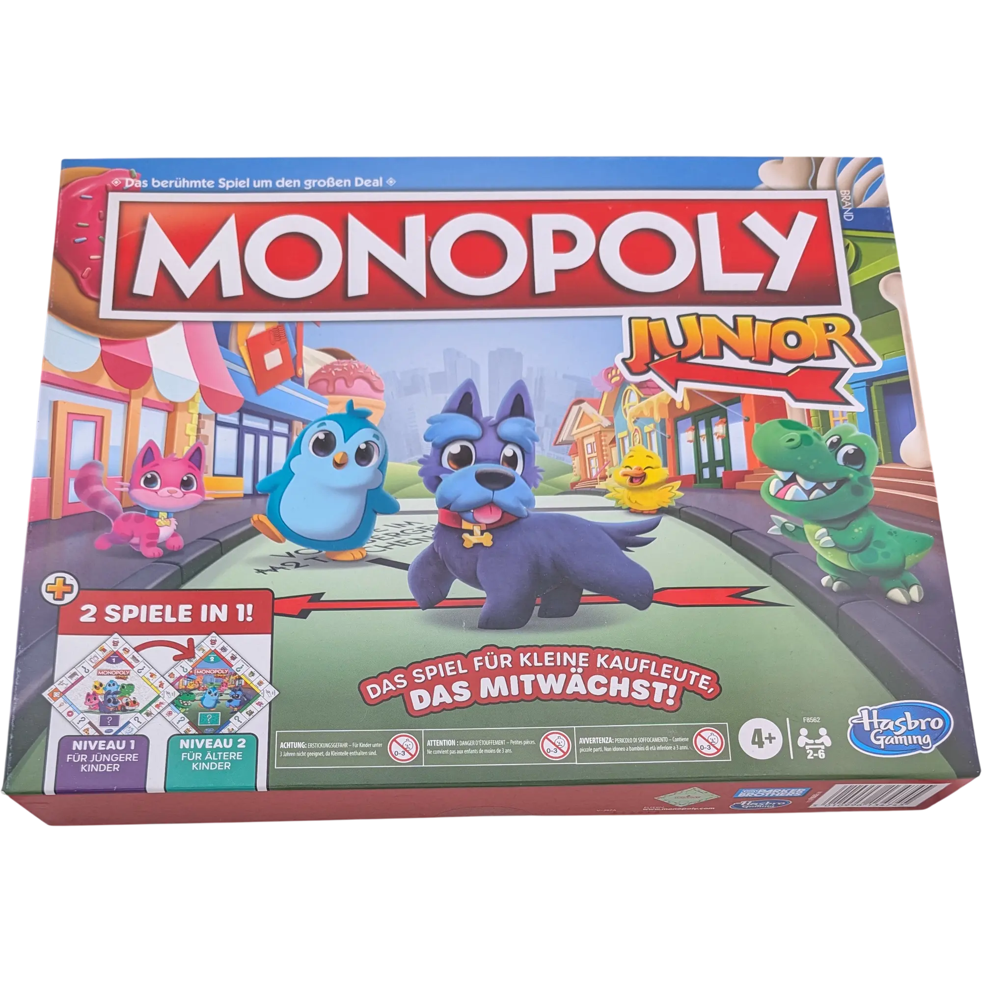 Hasbro Monopoly Junior 2 Versionen ab 4 Jahre