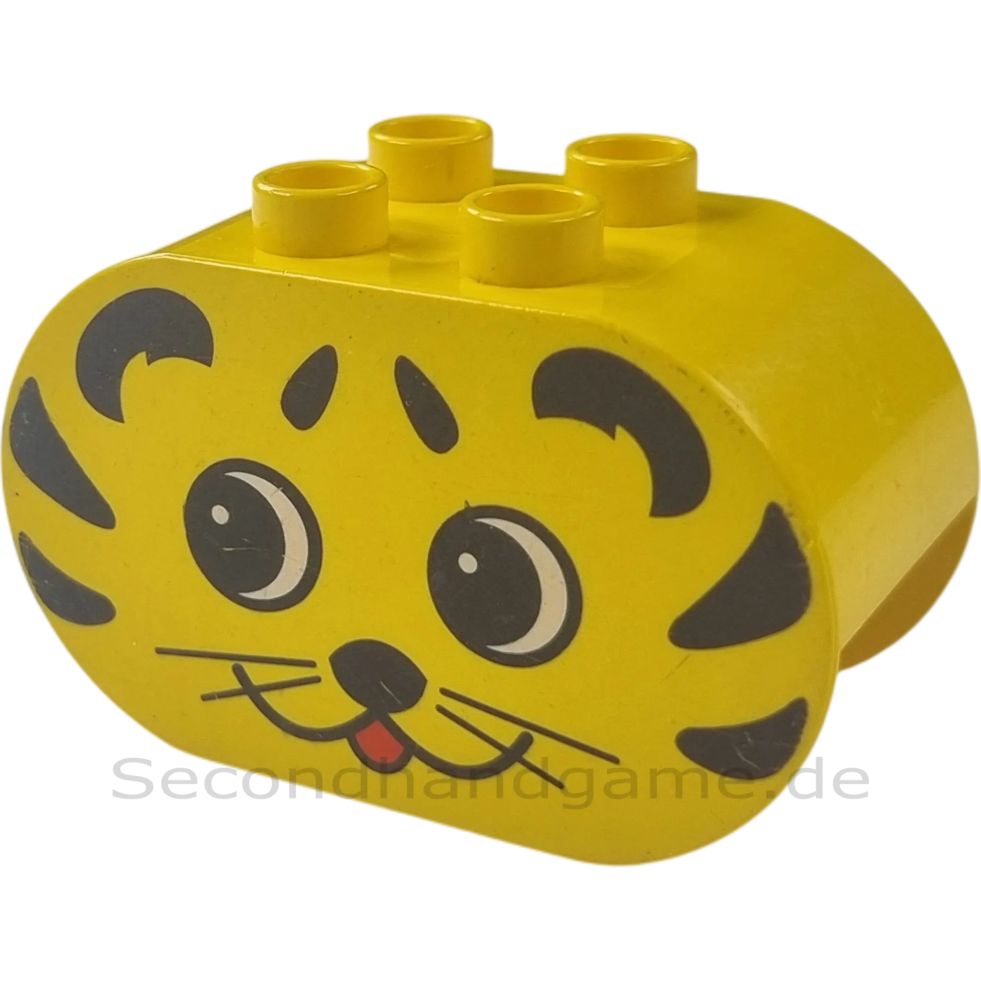 Lego Duplo Stein 2x4x2 Gelb Tigergesicht 6448