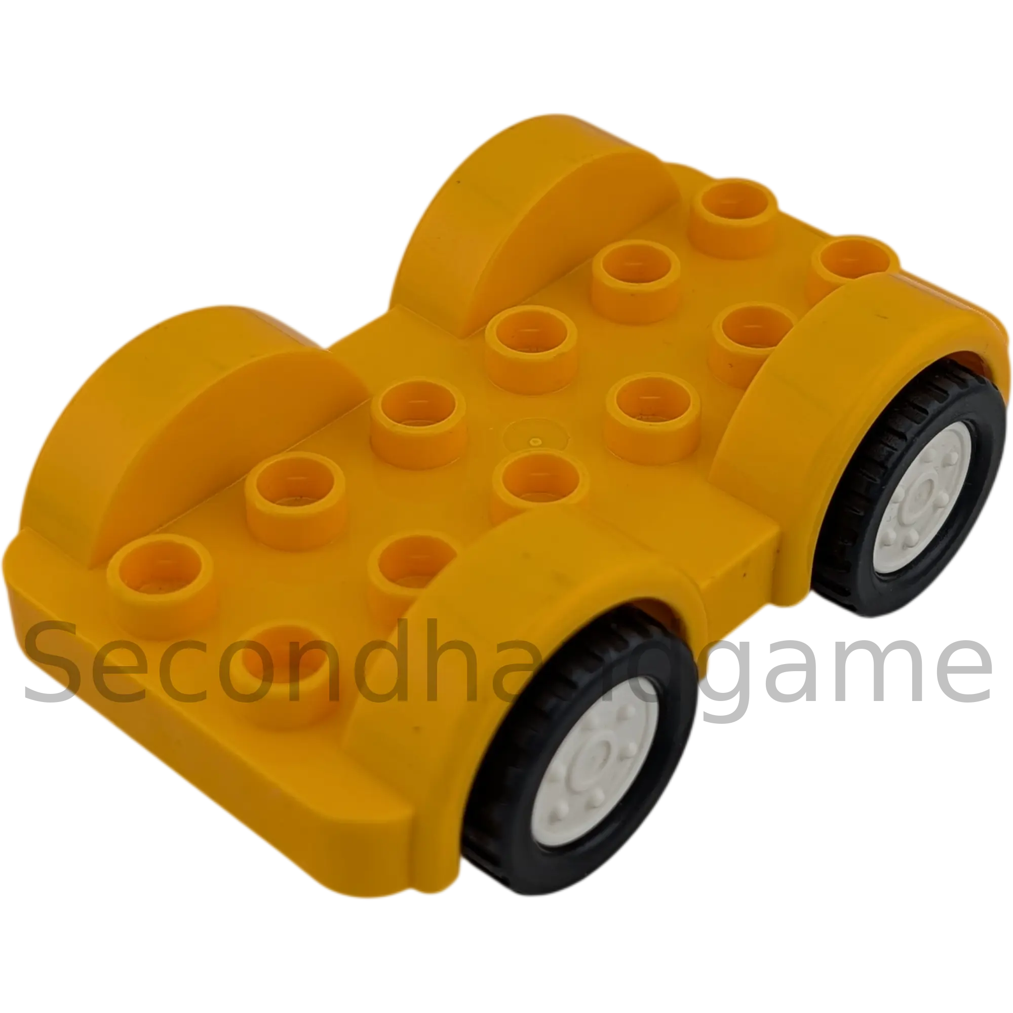 Lego Duplo 11841 Auto Gelborange Schwarz Weiße Räder Unterteil Fahrzeug