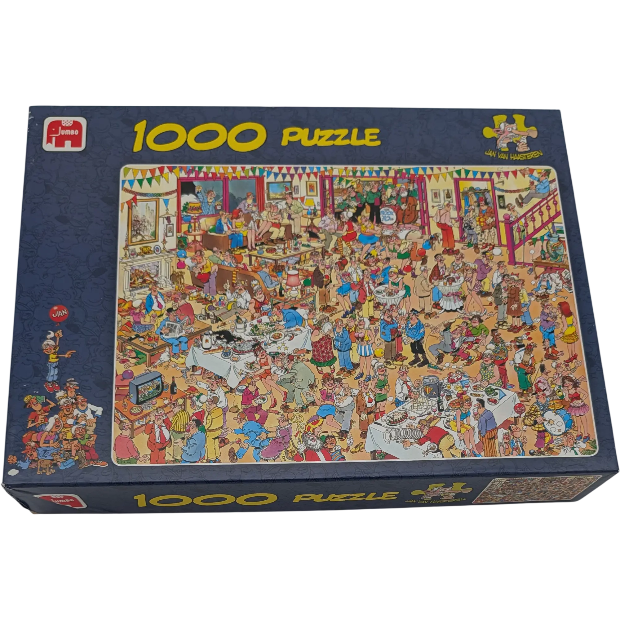 Jumbo Comic Puzzle Jan van Haasteren 1000 Teile 01489 Happy Birthday