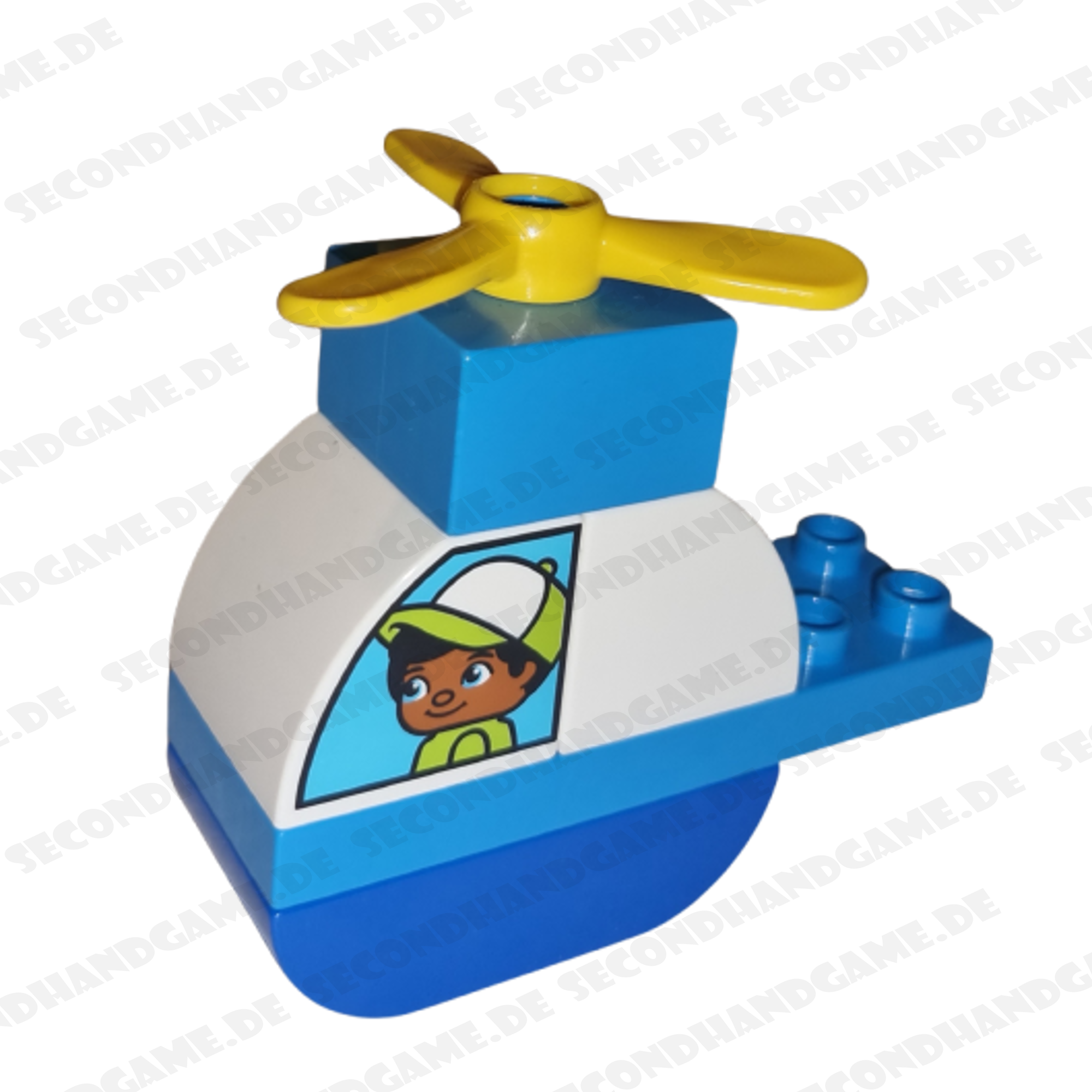 Lego Duplo Hubschrauber Blau Weiß
