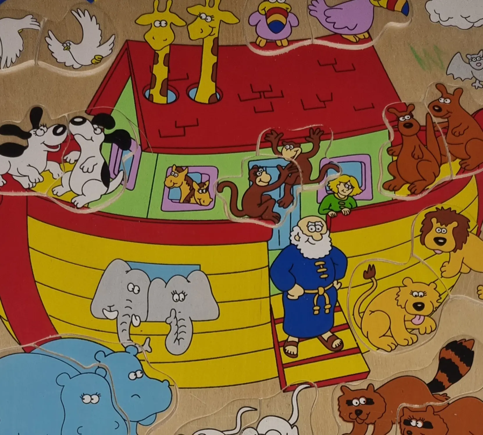 Legepuzzle Holzpuzzle 18 Teile Arche Noah