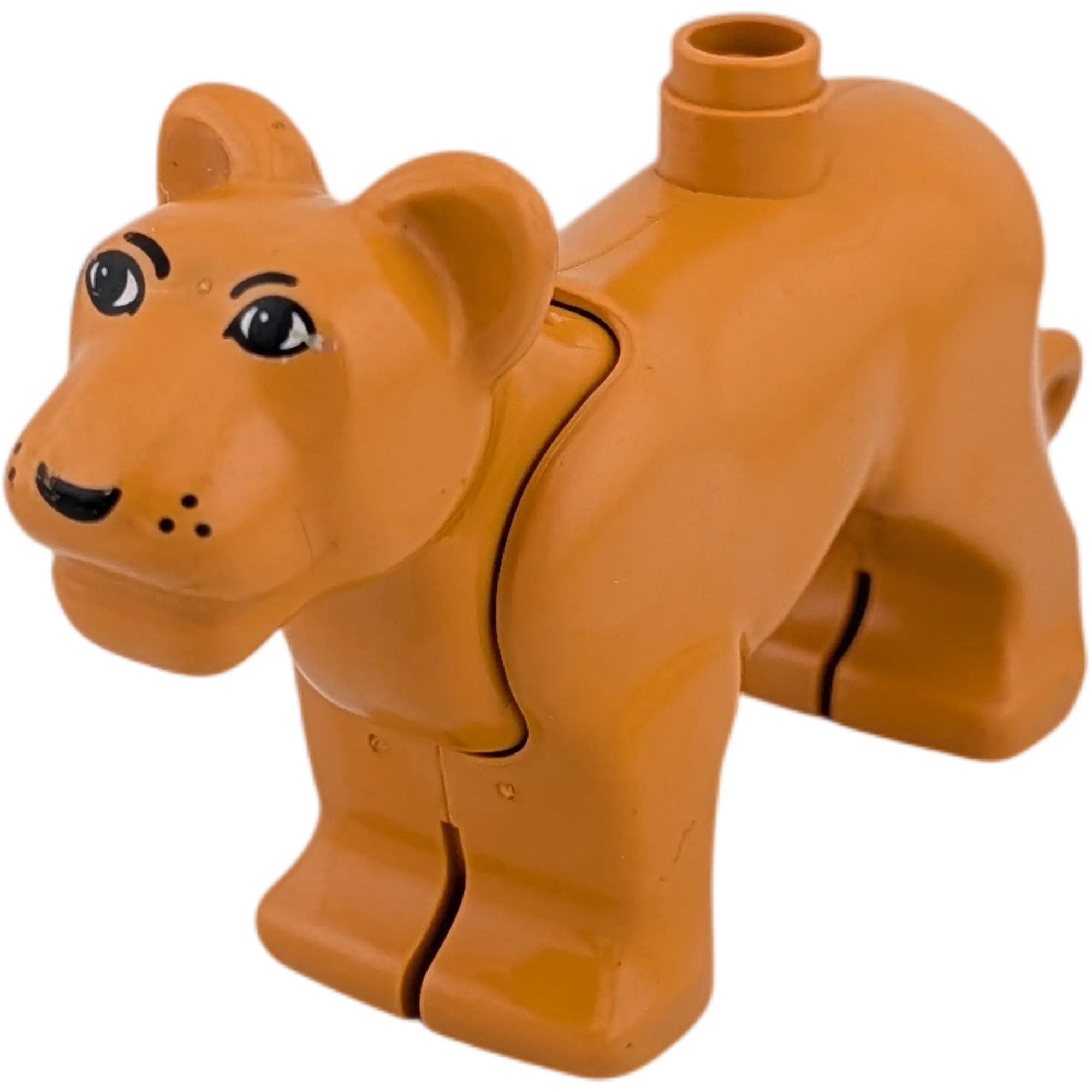 Lego Duplo Löwin Groß Braun mit beweglichem Kopf