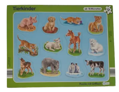Bookmark Tierkinder ab 18 Monate