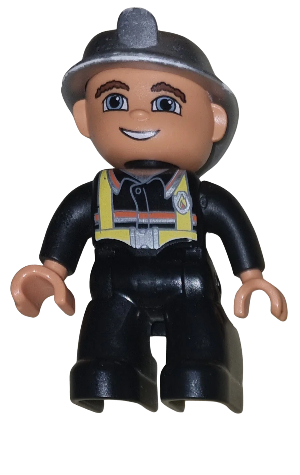 Lego Duplo Figur Feuerwehrmann 47394 Helm Silber