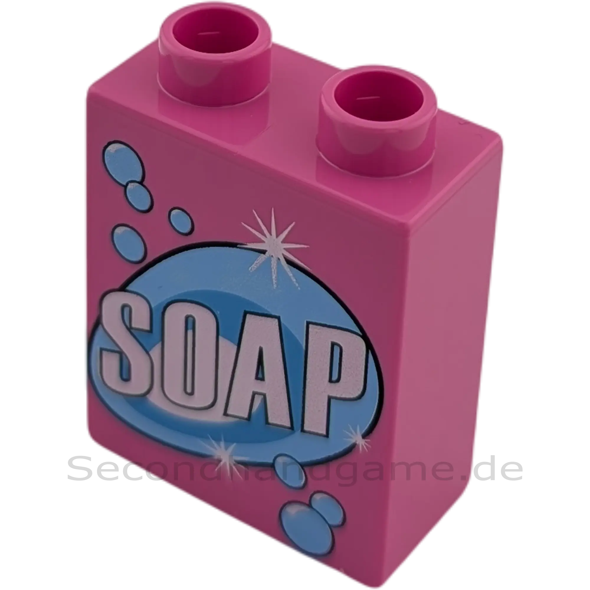 Lego Duplo  1x2 Stein Pink Seife Soap